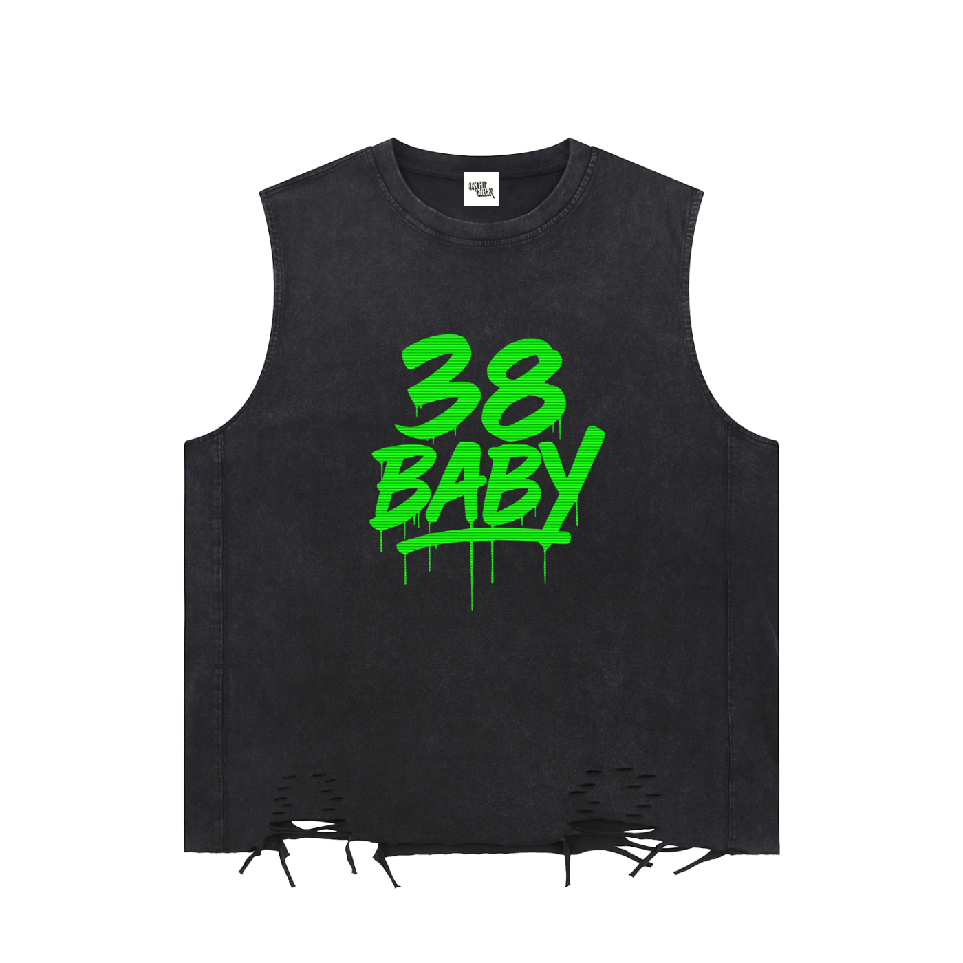 YB Inspired Washed Raw-Hem Tank Top