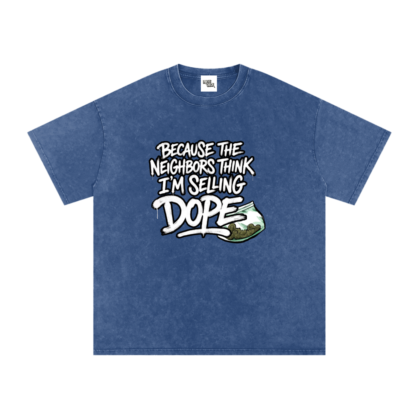 Spray Painted Neighbors J Cole Inspired Washed T-Shirt