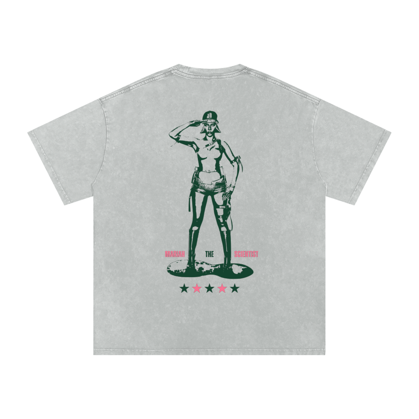 T-Shirt,Oversized,Graphic Tee,Washed Tee,Mariah the Scientist,Concert Wear,Custom Wear,Cotton,Spring Wear,Winter Wear