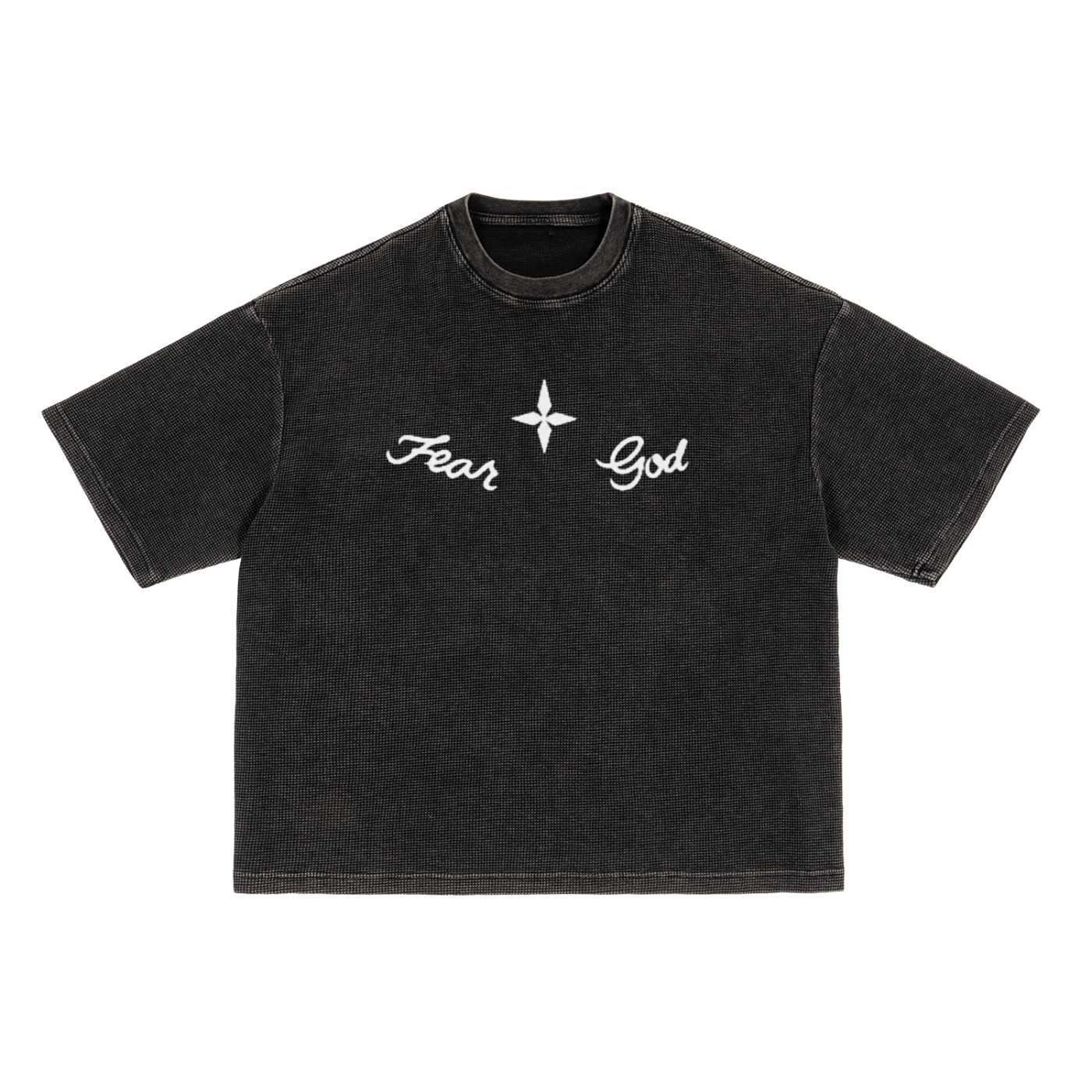 Weezy Inspired Fear God Textured Washed Boxy T-Shirt