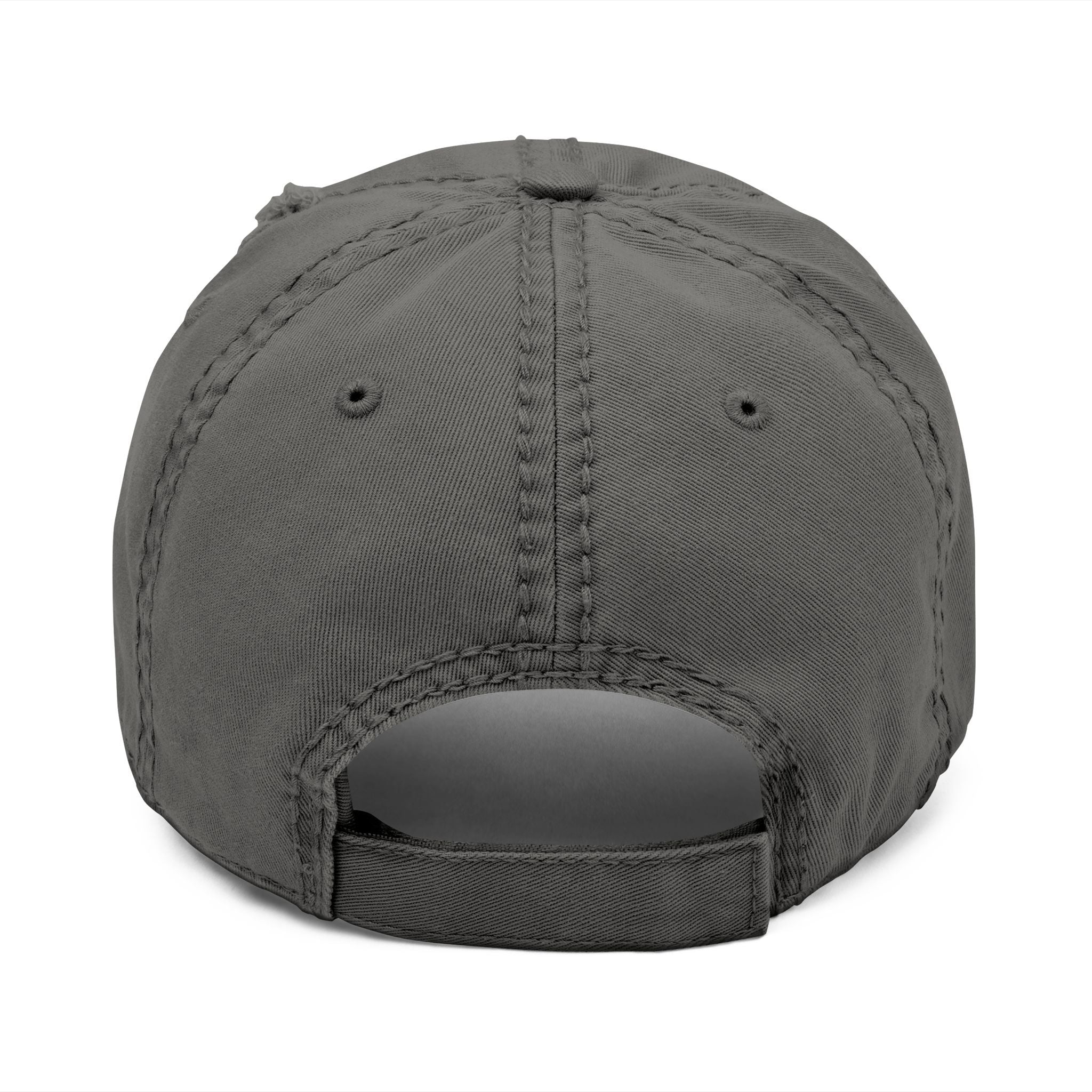 Ghetto Until Proven Fashionable Embroidered Distressed Dad Hat