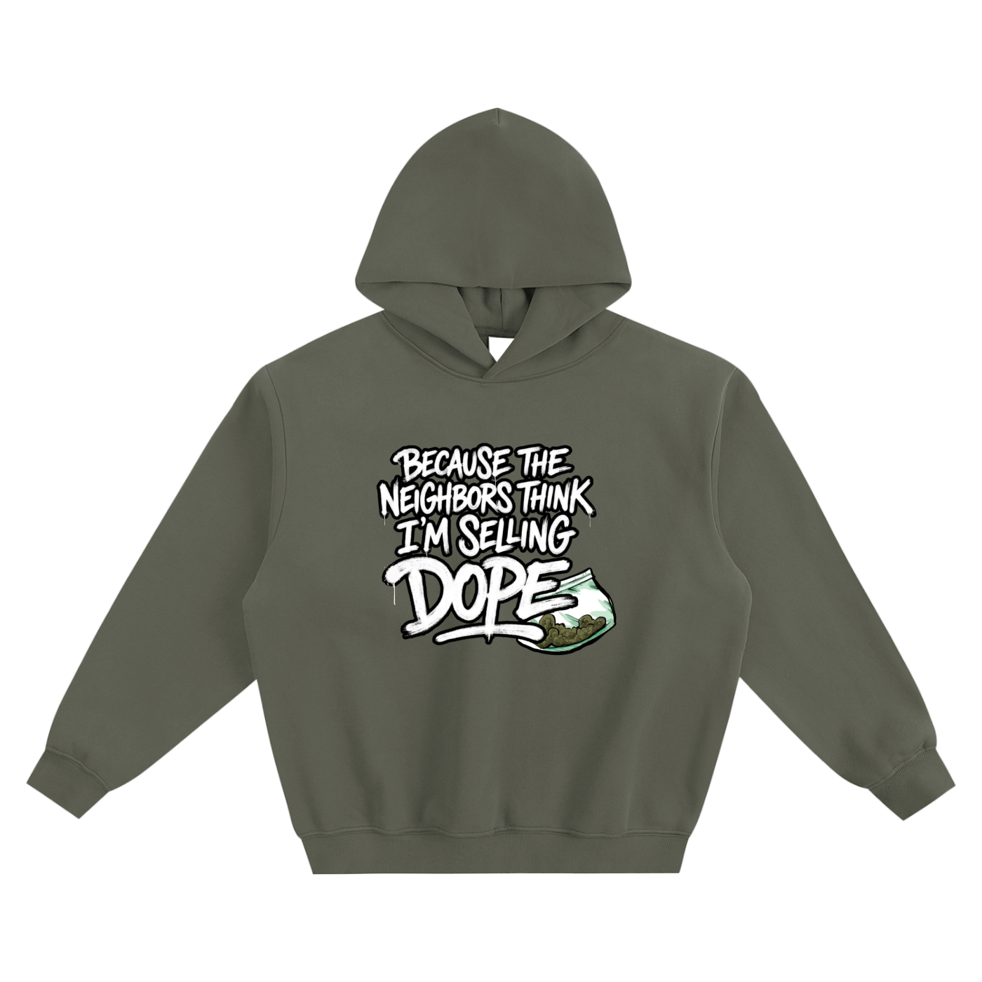 J Cole Inspired Neighbors Fleeced Hoodie