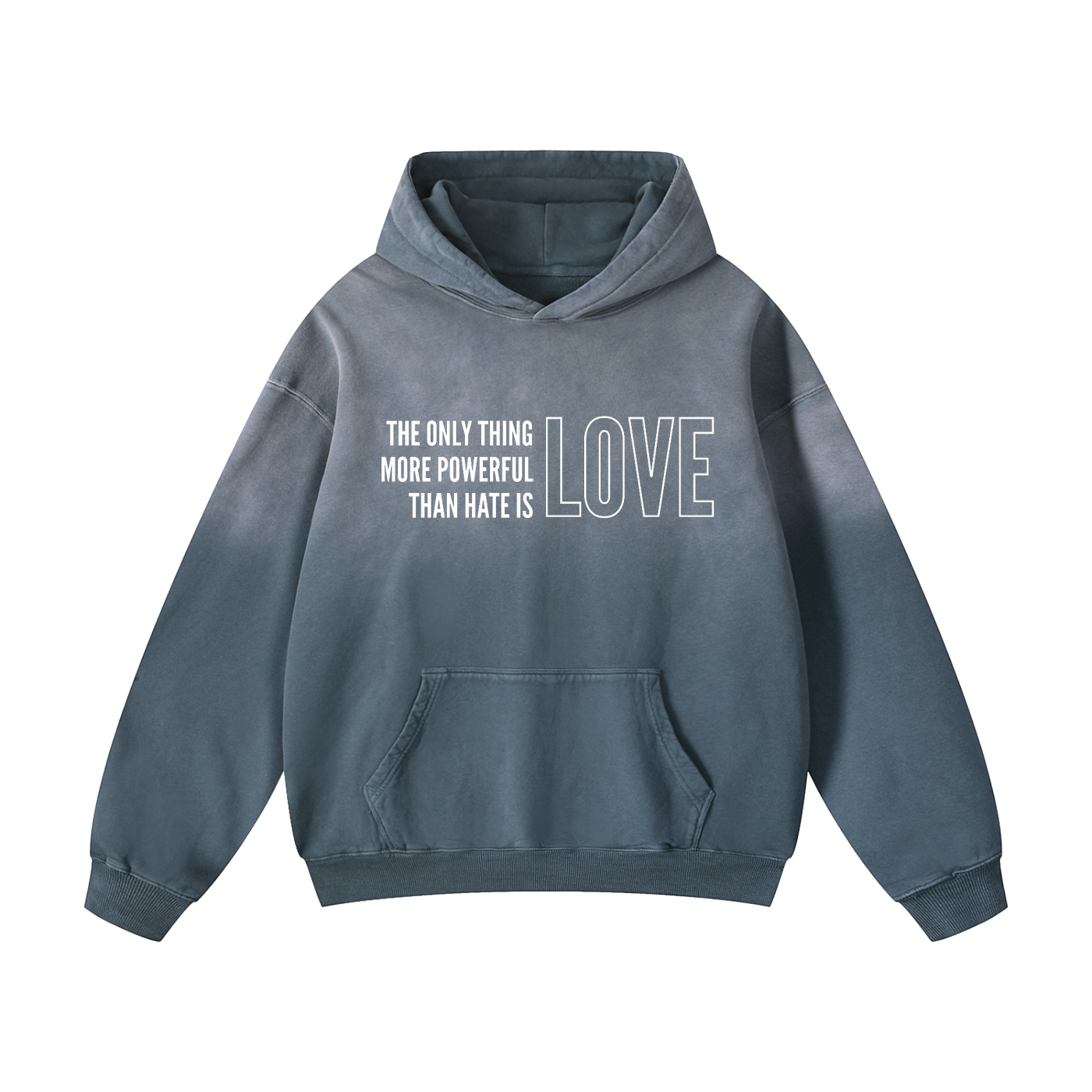THE POWER OF LOVE - Sunfade Oversized Hoodie