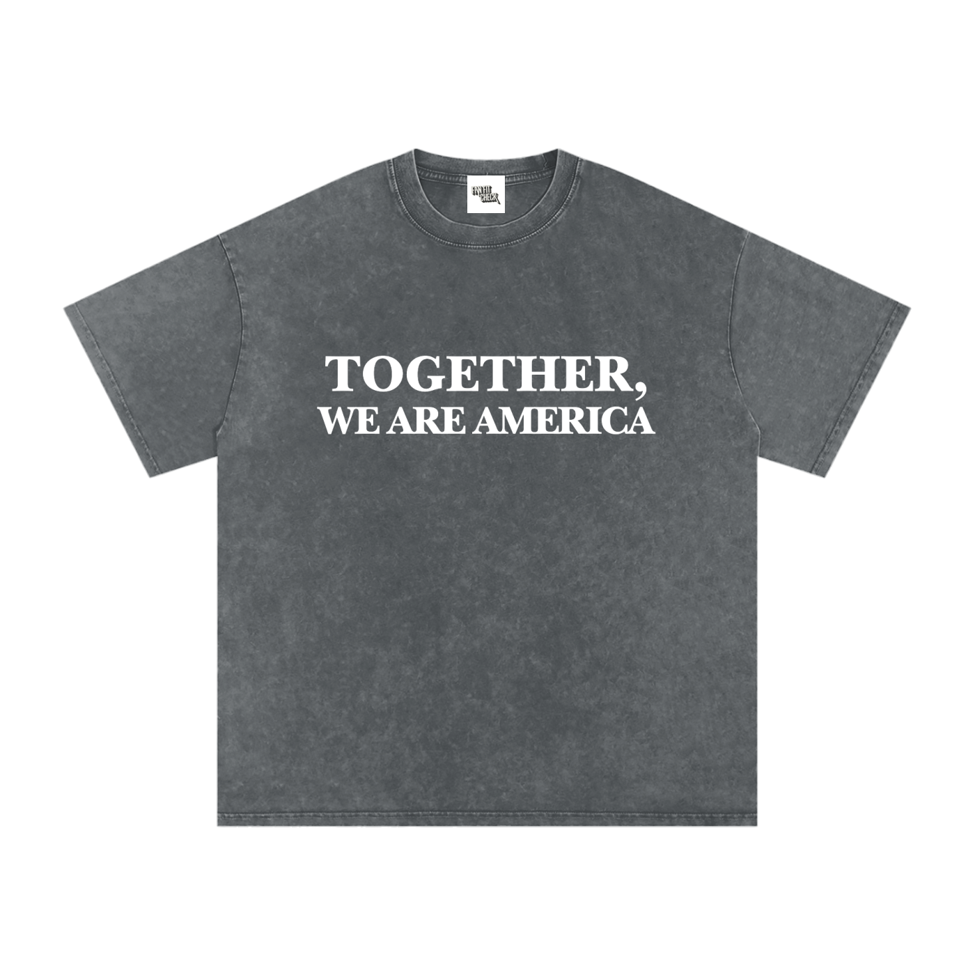 TOGETHER, WE ARE AMERICA - Washed Oversized T-Shirt