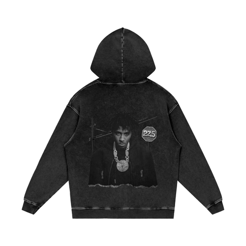 225 YB Inspired Acid Wash Hoodie