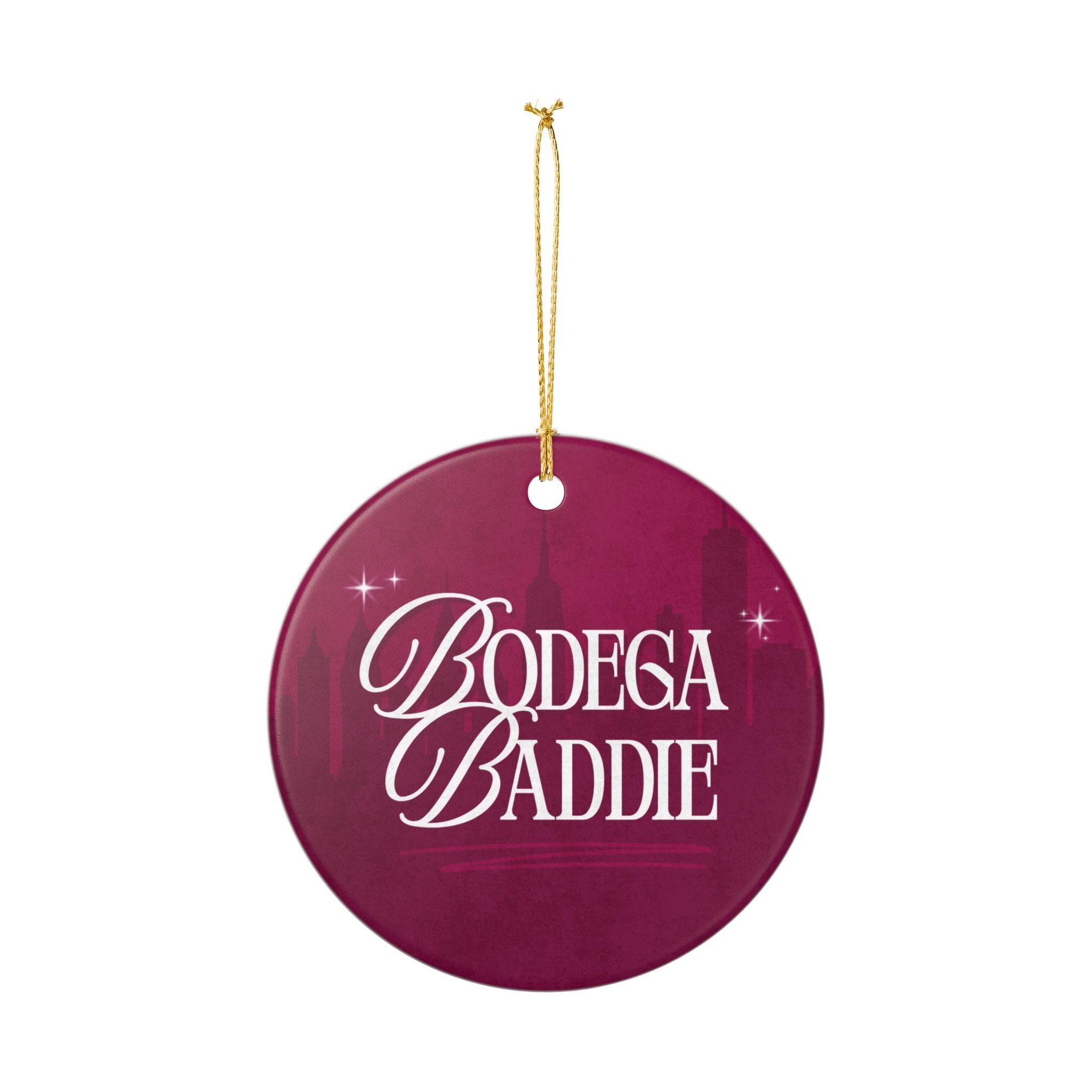 Bodega Baddie Ceramic Ornament (1pc), Cardi Inspired Christmas Decor