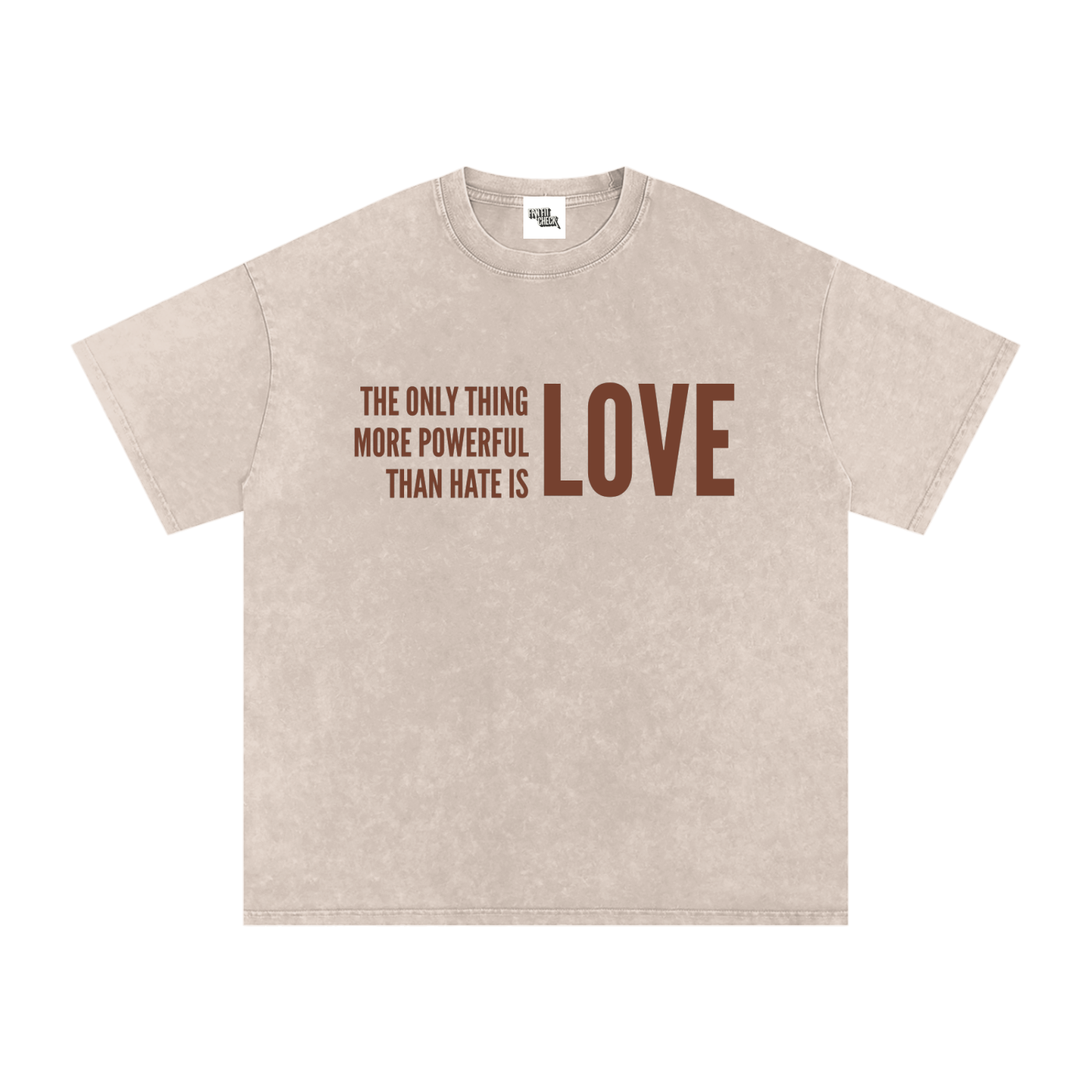 THE POWER OF LOVE - Washed Oversized T-Shirt