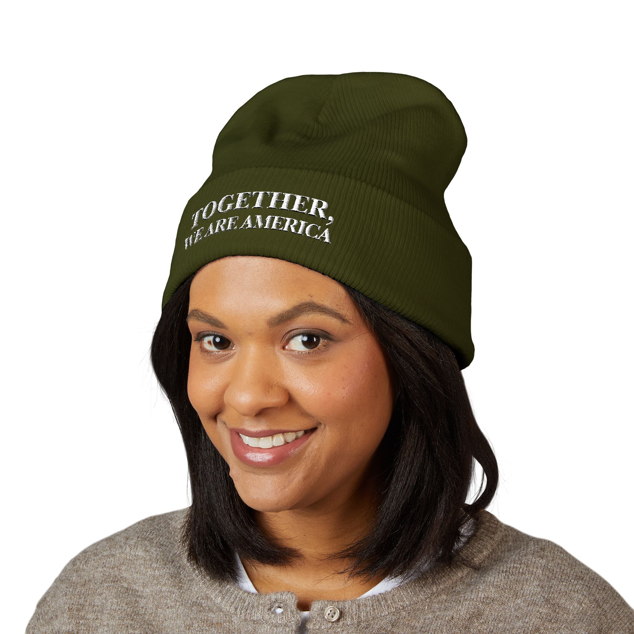 THE NEW AMERICAN HAT - Embroidered Cuffed Beanie