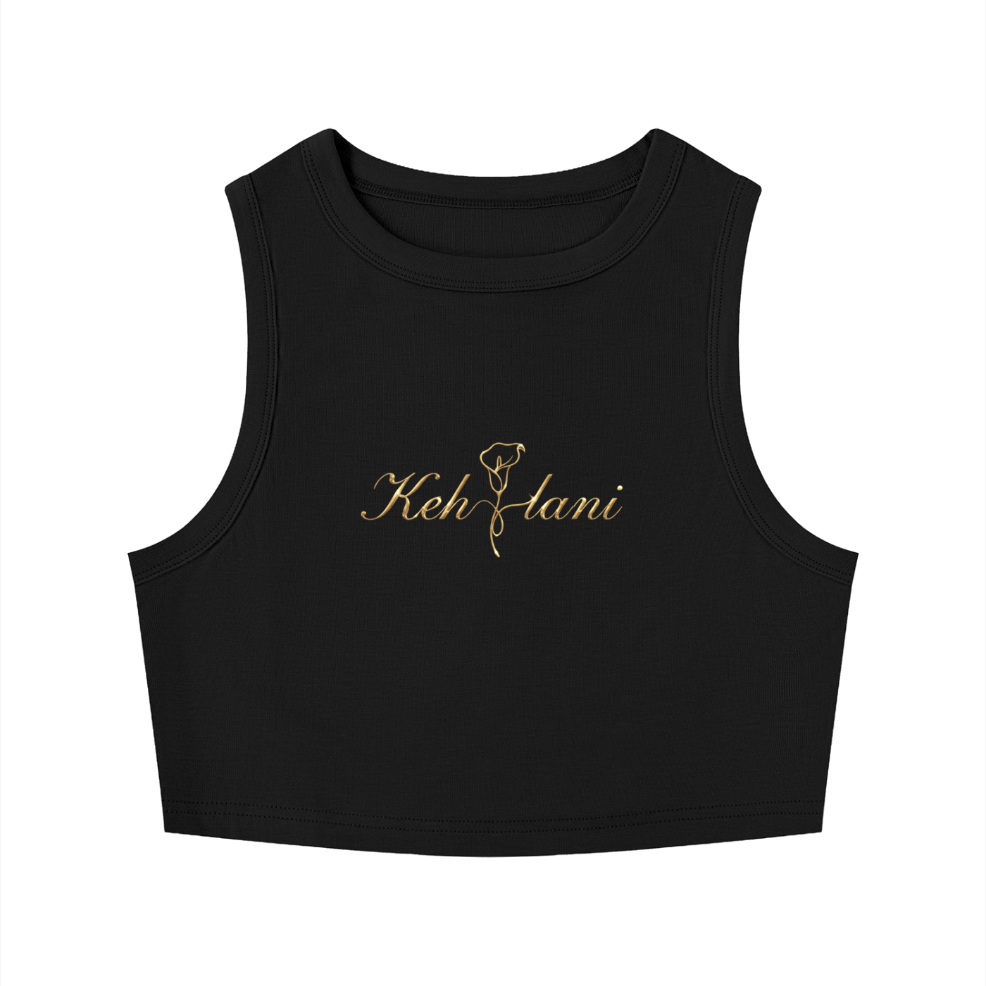 Cursive Kehlani Inspired Crewneck Crop Tank