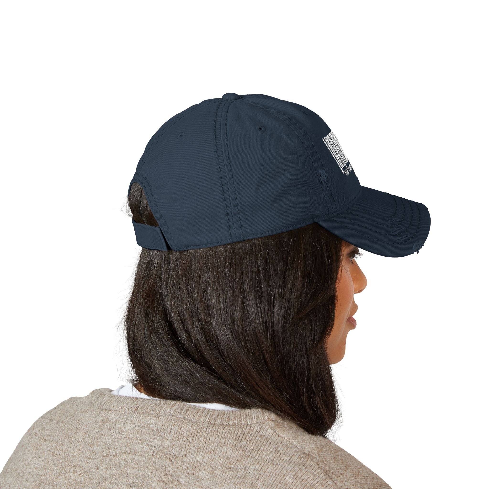 Weezy Fan Inspired Carter Tour Bar Code Distressed Dad Hat (Embroidery)