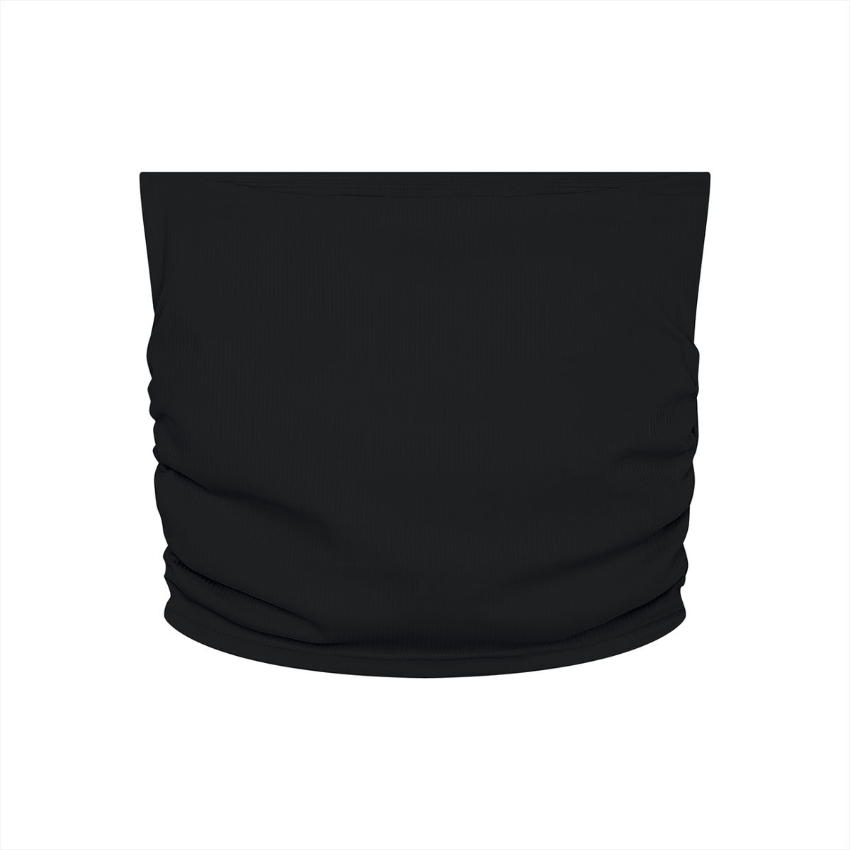 Kehlani Inspired Burgundy/Tan Starter Logo Ruched Cropped  Tube Top