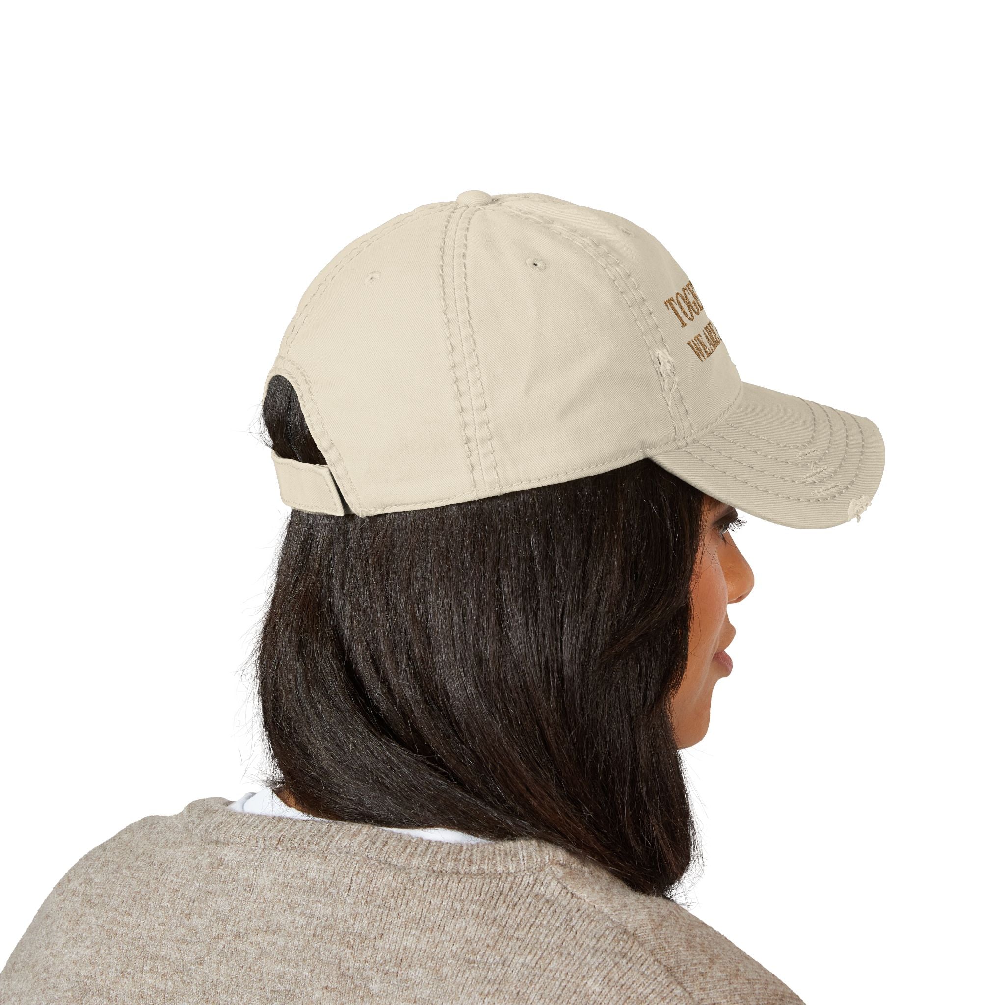 THE NEW AMERICAN HAT - Distressed Embroidered Dad Hat