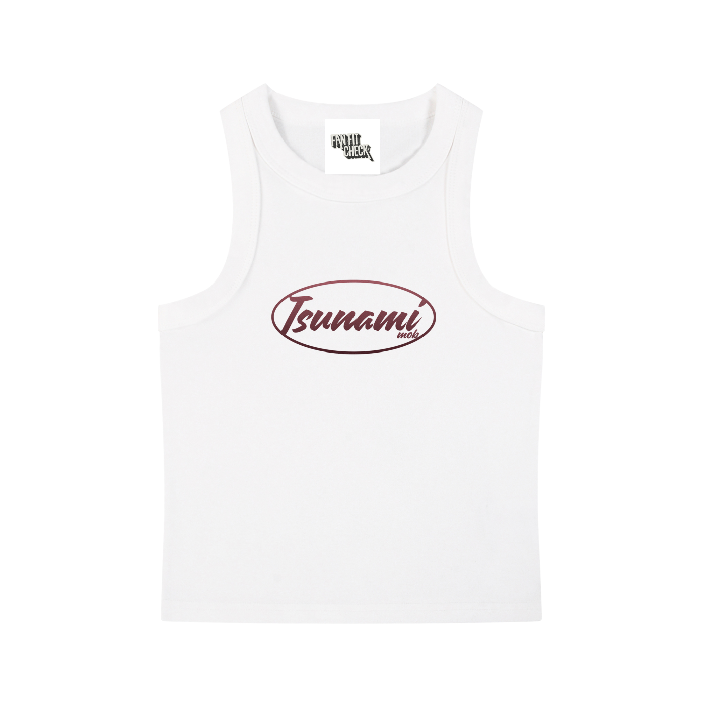 Green Gradient Tsunami Mob  Crop Tank