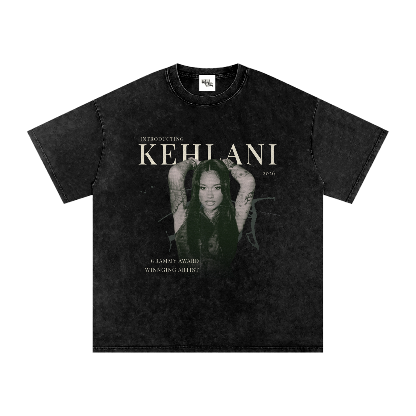 Kehlani Green Grammy Inspired Washed T-Shirt