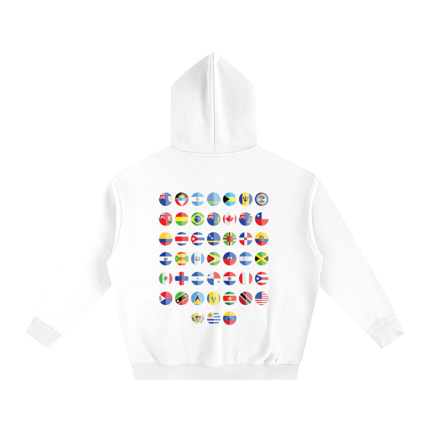 THE AMERICAN FLAGS - Oversized Fleece Hoodie