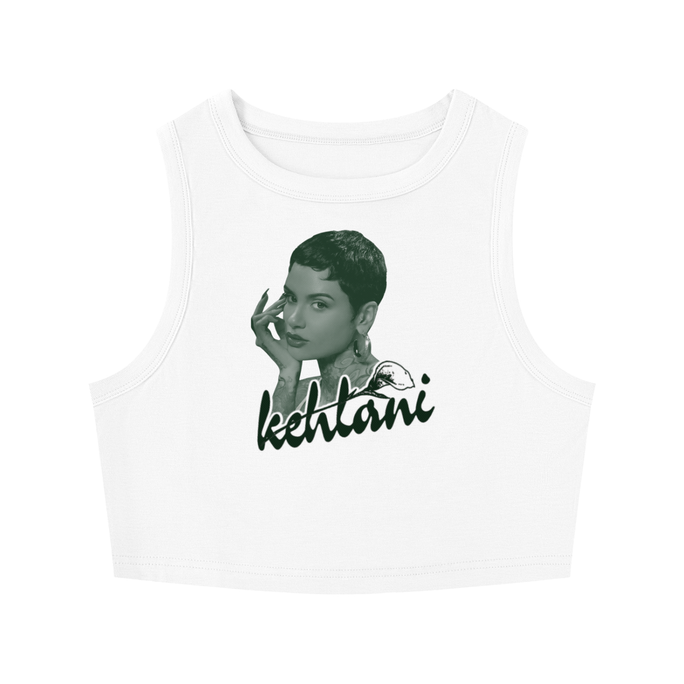Women's Tight Crewneck Crop Tank Top