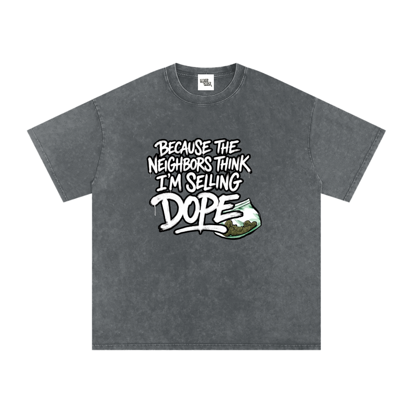 Spray Painted Neighbors J Cole Inspired Washed T-Shirt