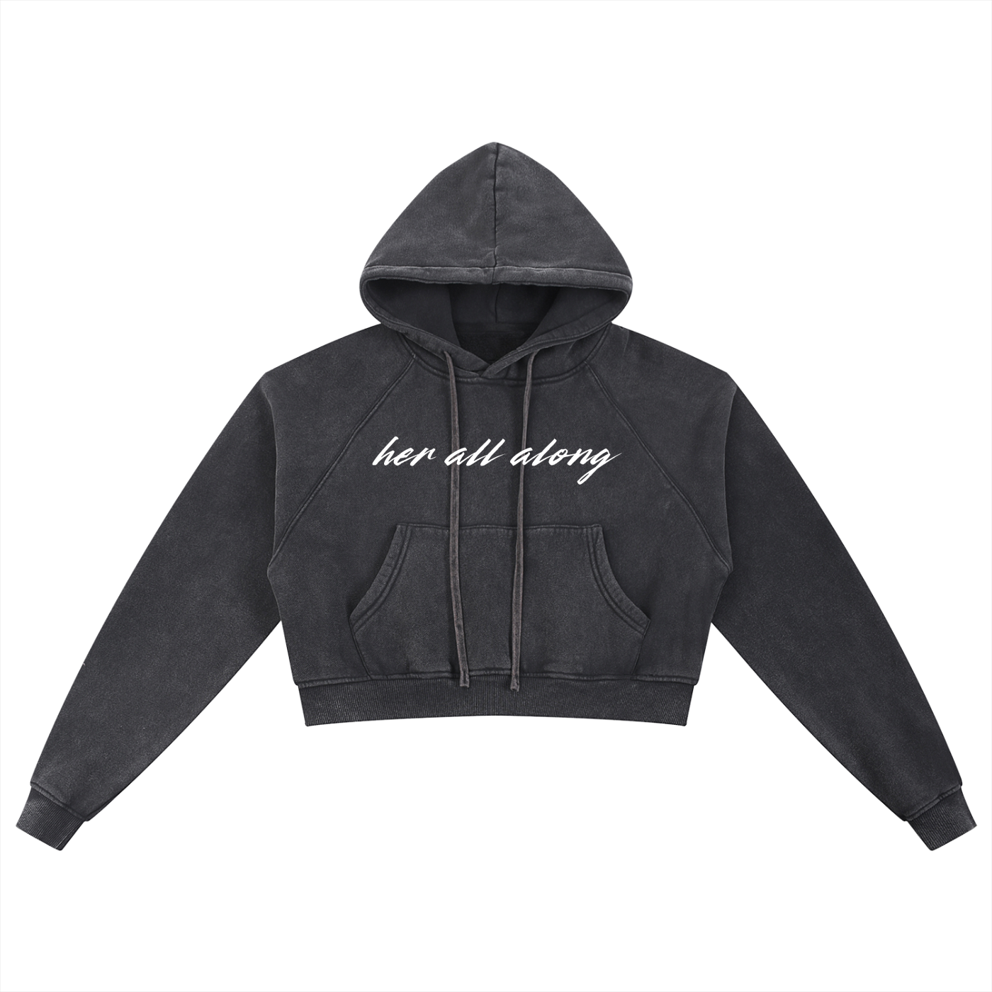 Gunna Inspired Her All Along Washed Cropped Hoodie