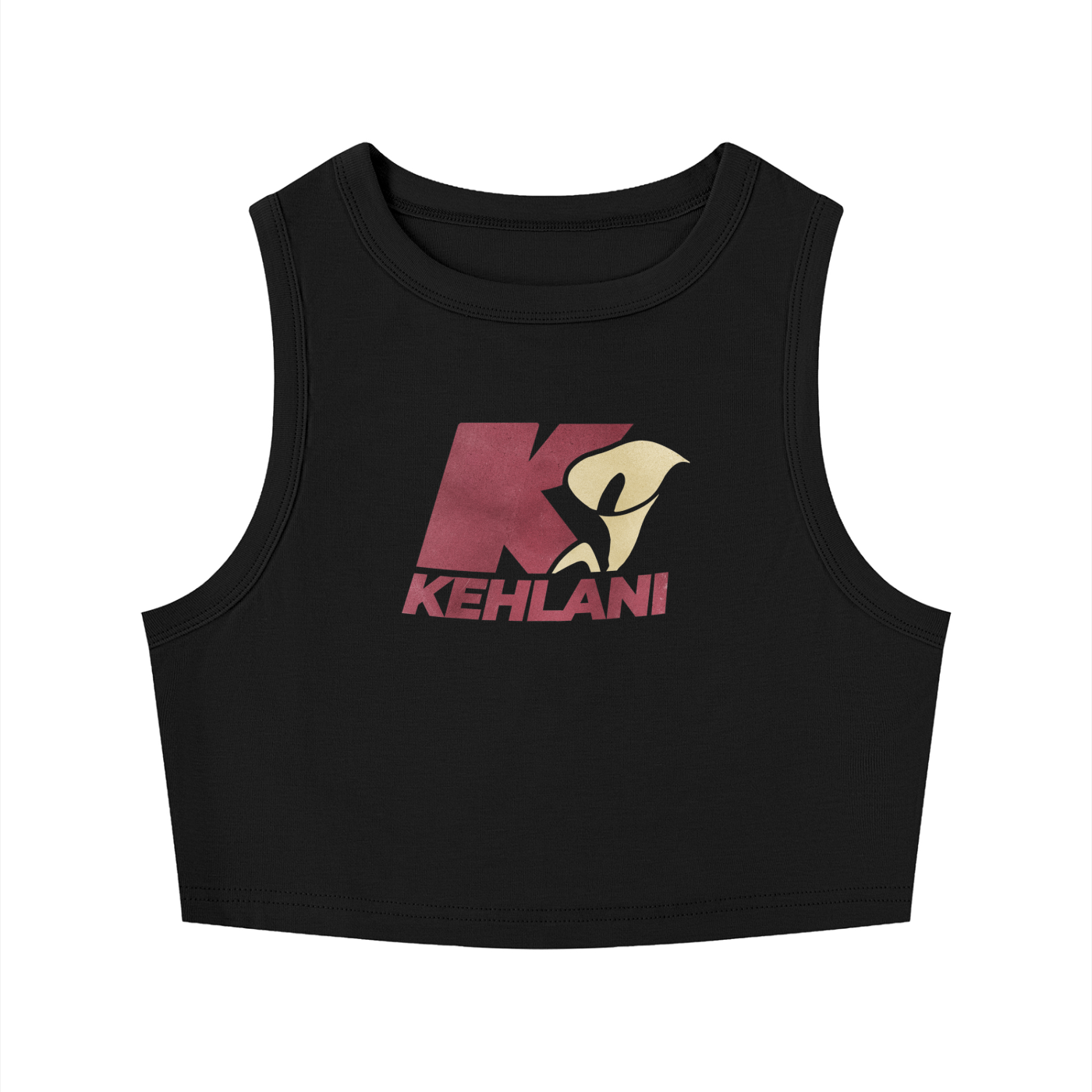 Kehlani Inspired Burgundy Starter Logo Crewneck Crop Tank