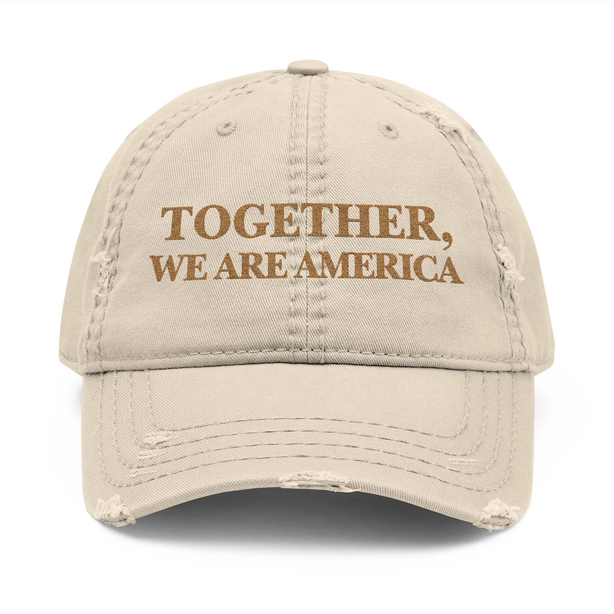THE NEW AMERICAN HAT - Distressed Embroidered Dad Hat