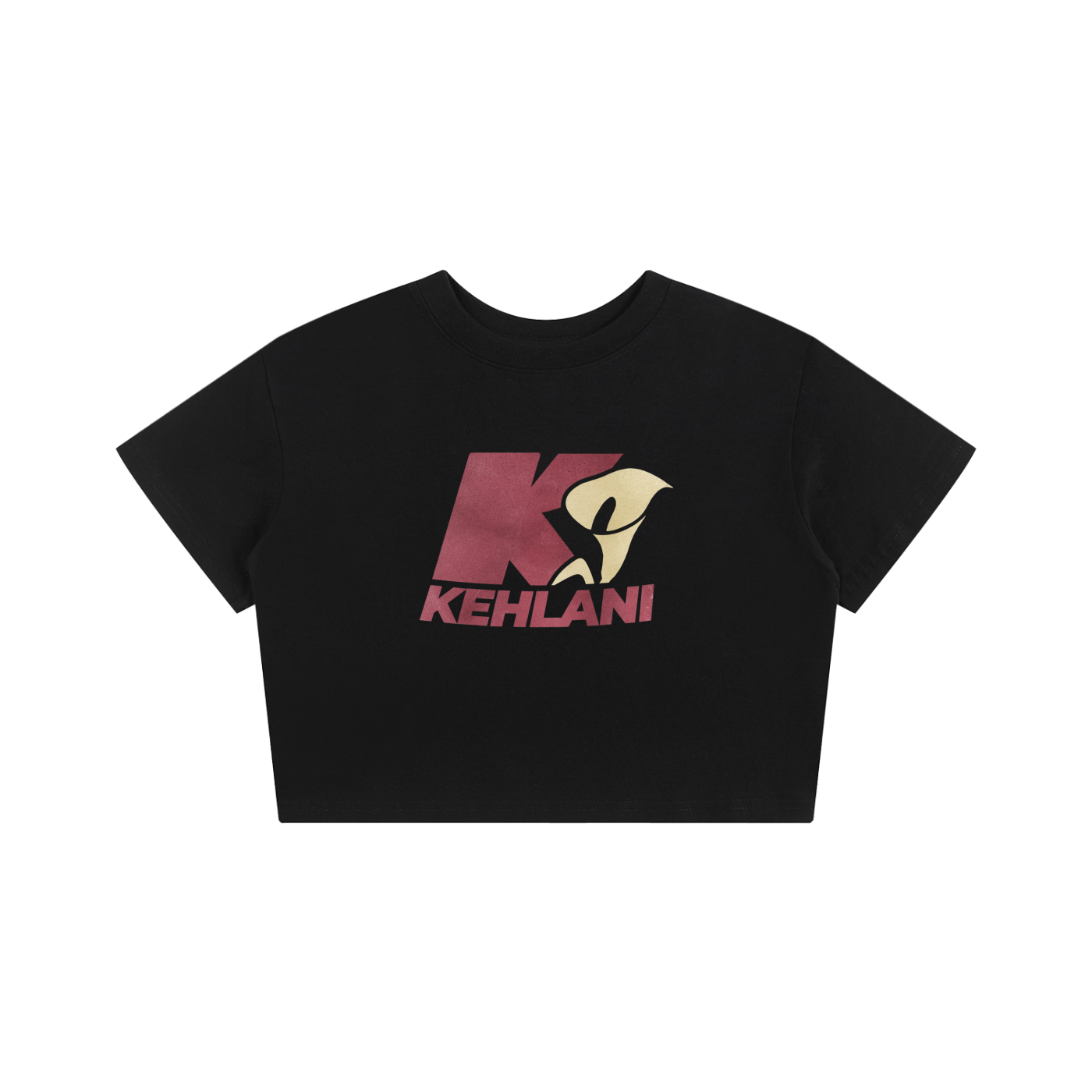 Kehlani Inspired Burgundy/Cream Starter Logo Baby Tee