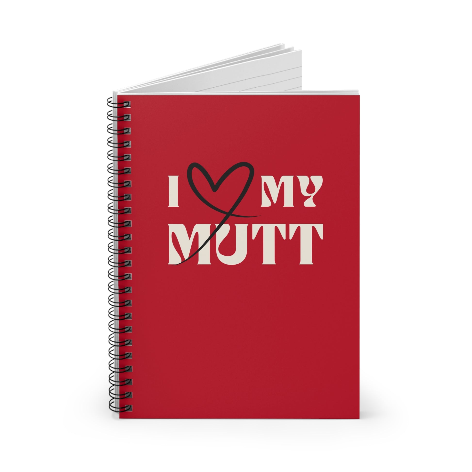 I ❤️ My Mutt Spiral Notebook Journal