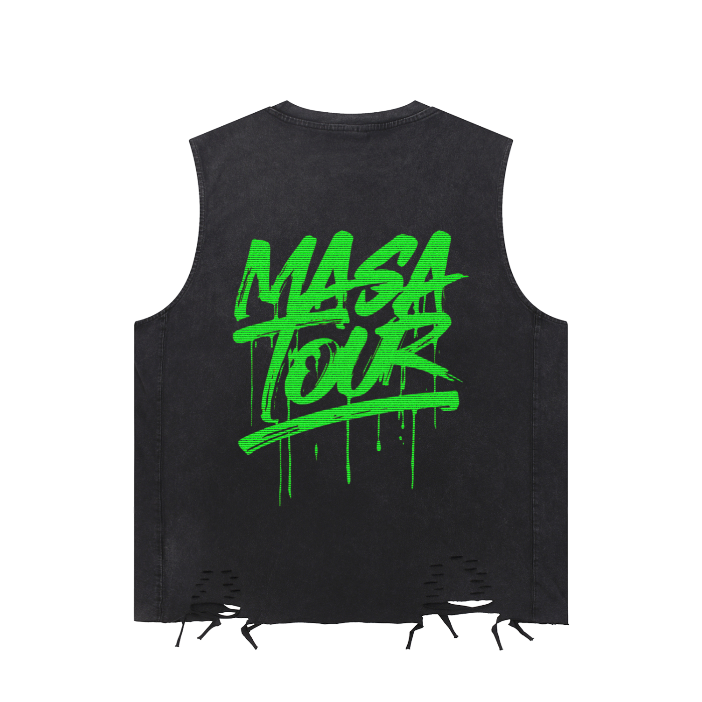 YB Inspired Washed Raw-Hem Tank Top
