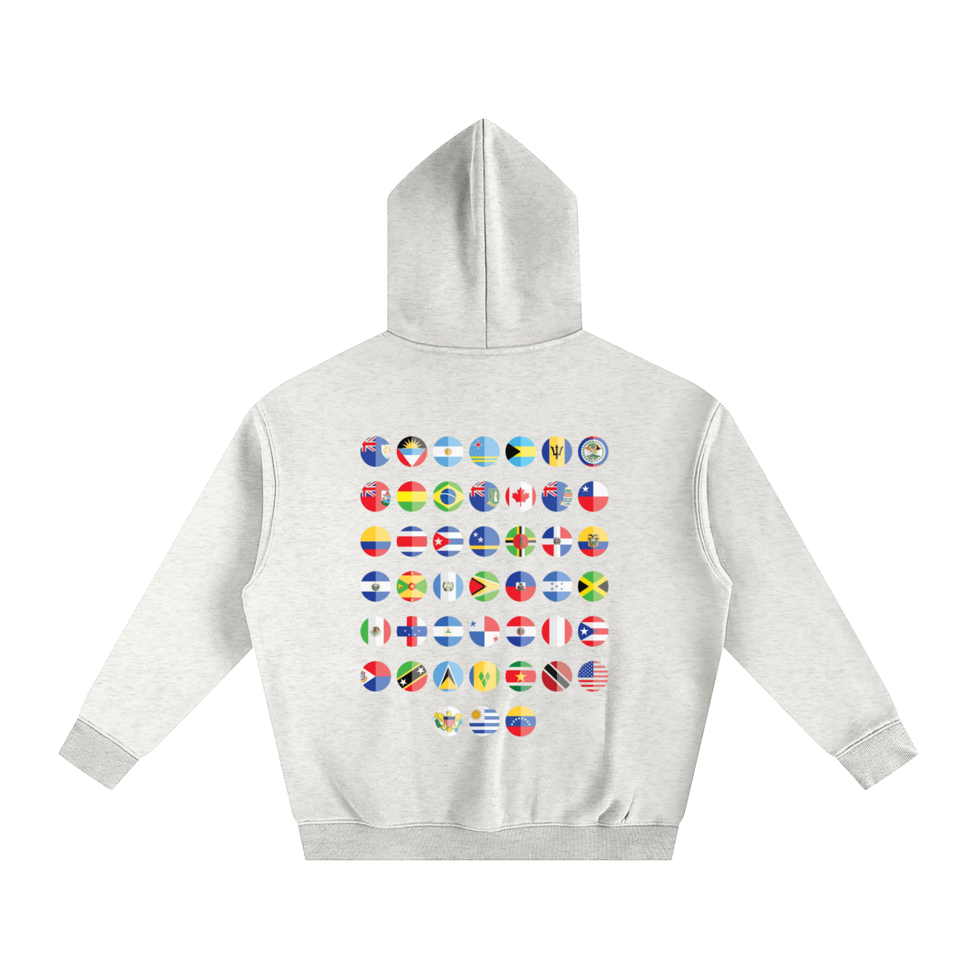 THE AMERICAN FLAGS - Oversized Fleece Hoodie