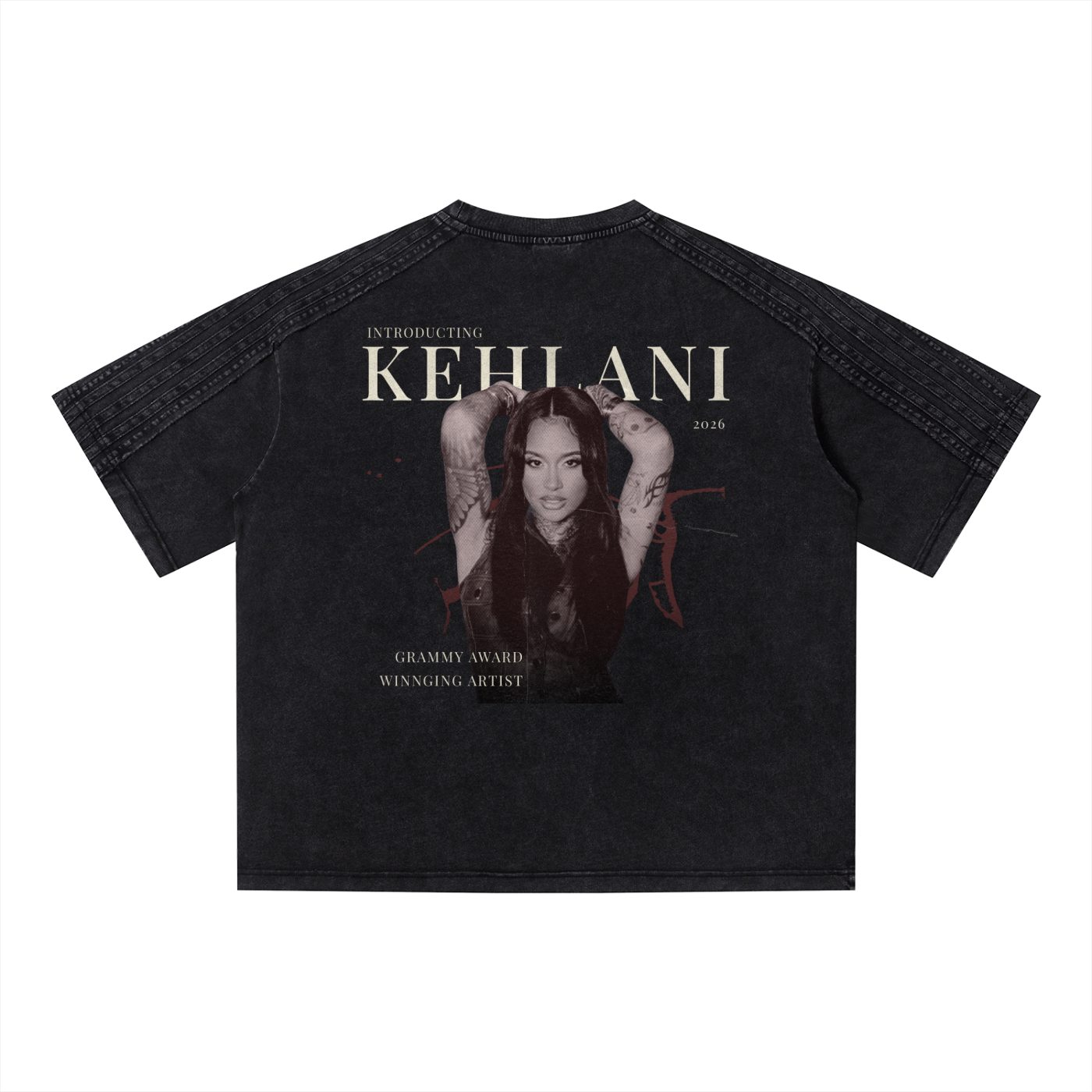 Vintage Kehlani Inspired Wash Boxy T-Shirt