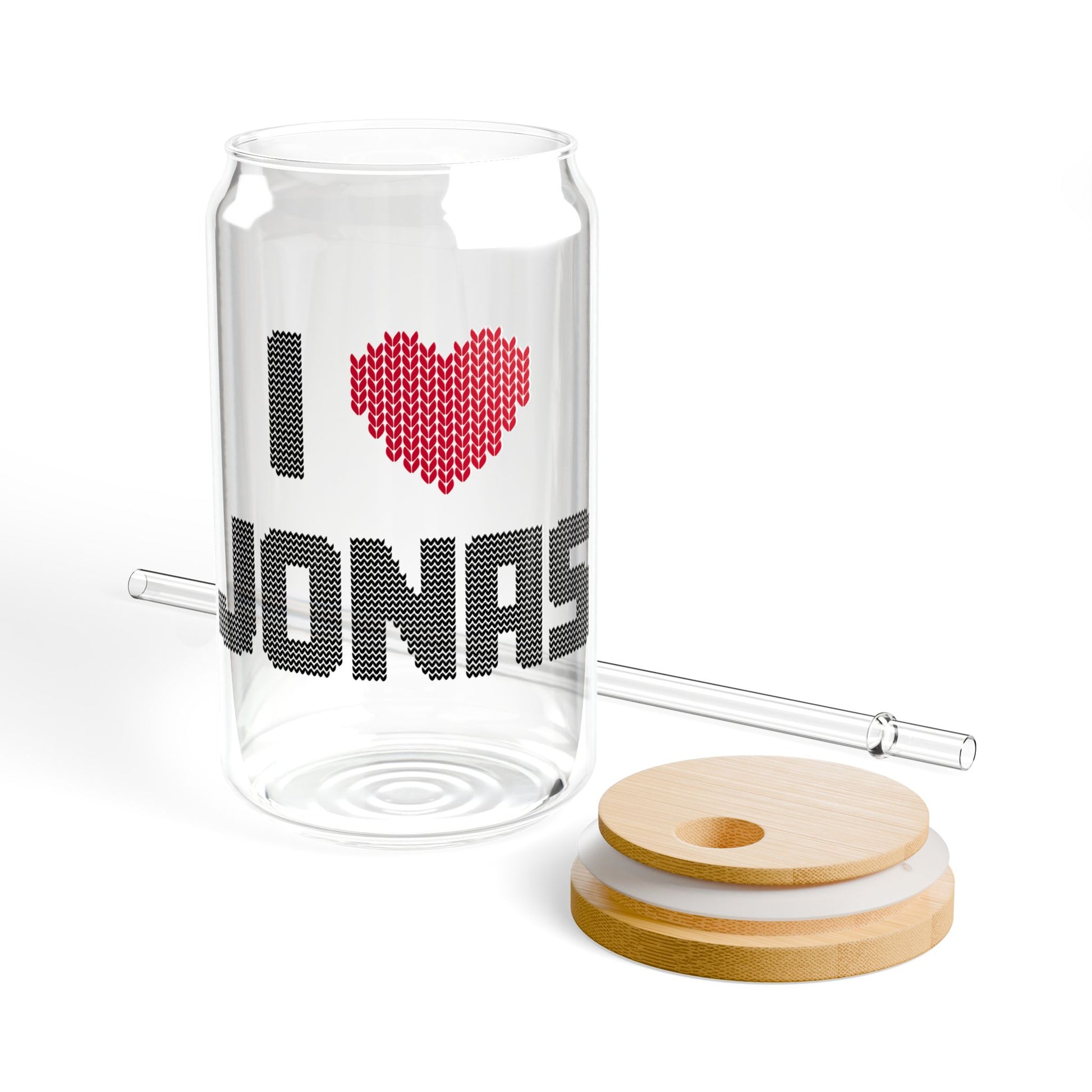 I Heart Jonas , Jonas Brothers Inspired Sipper Glass