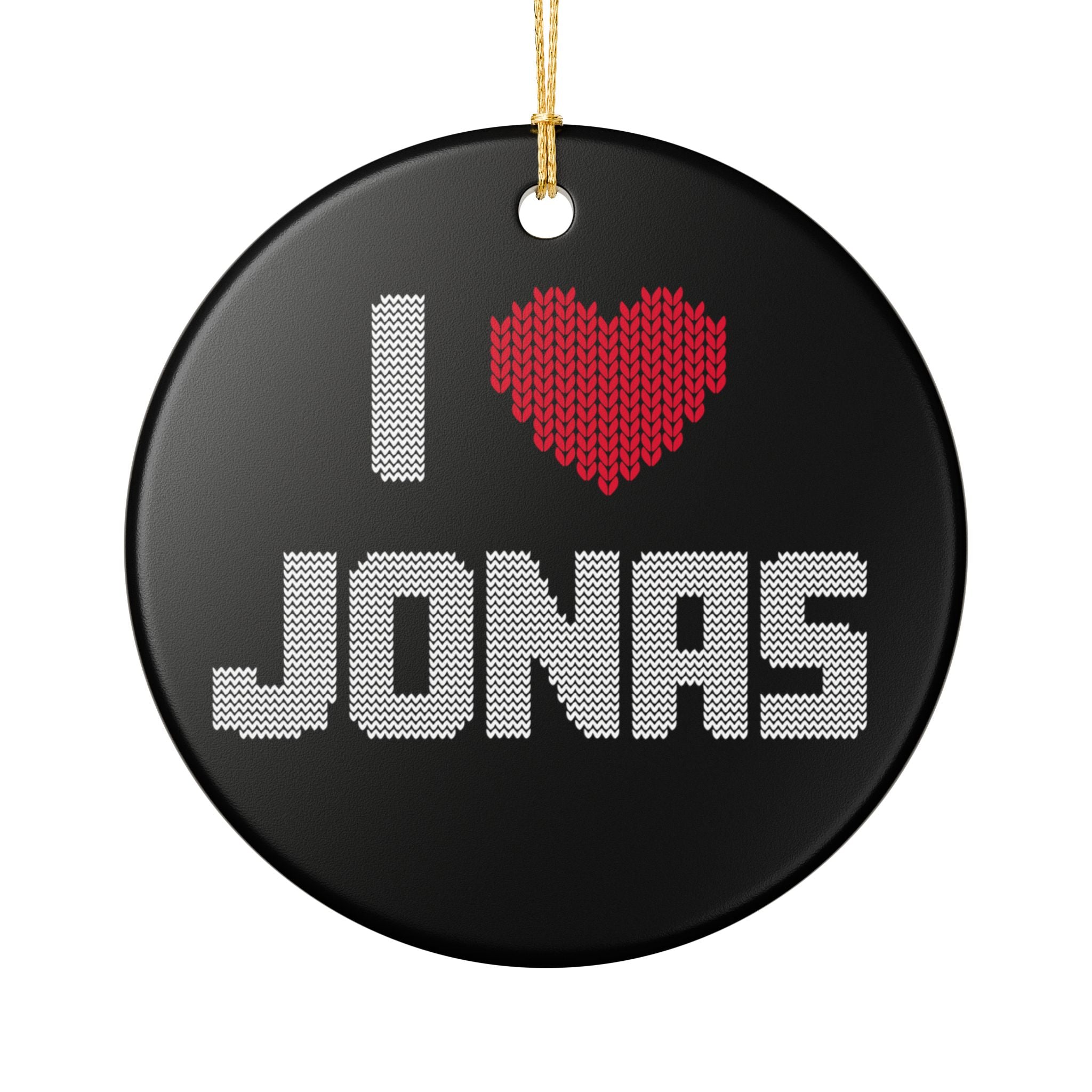 I ❤️Jonas Ornament (1pc), Jonas Inspired Christmas Decor