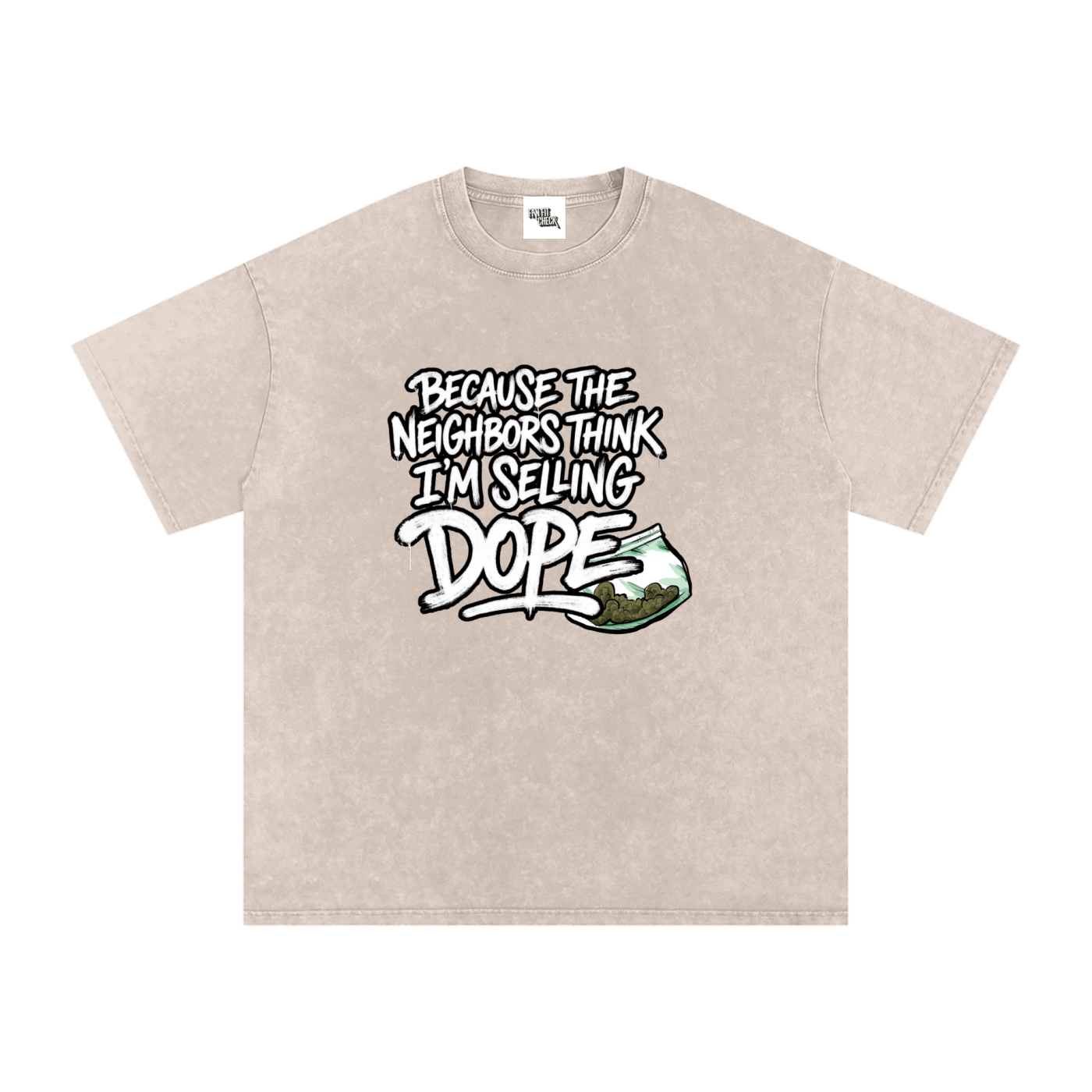 Spray Painted Neighbors J Cole Inspired Washed T-Shirt