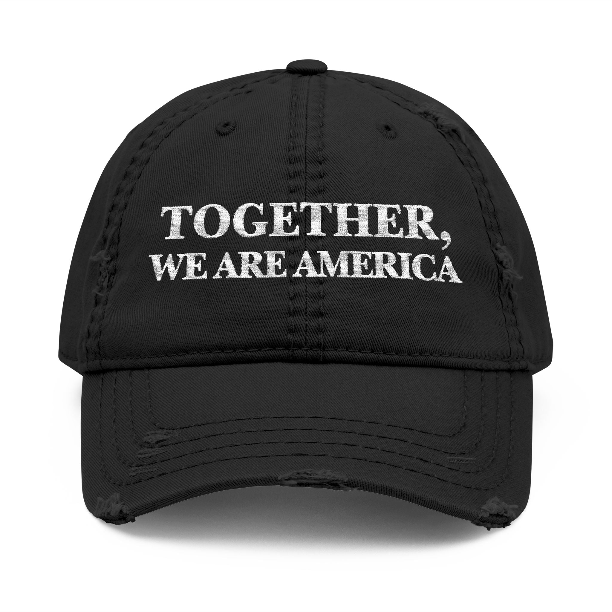 THE NEW AMERICAN HAT - Distressed Embroidered Dad Hat