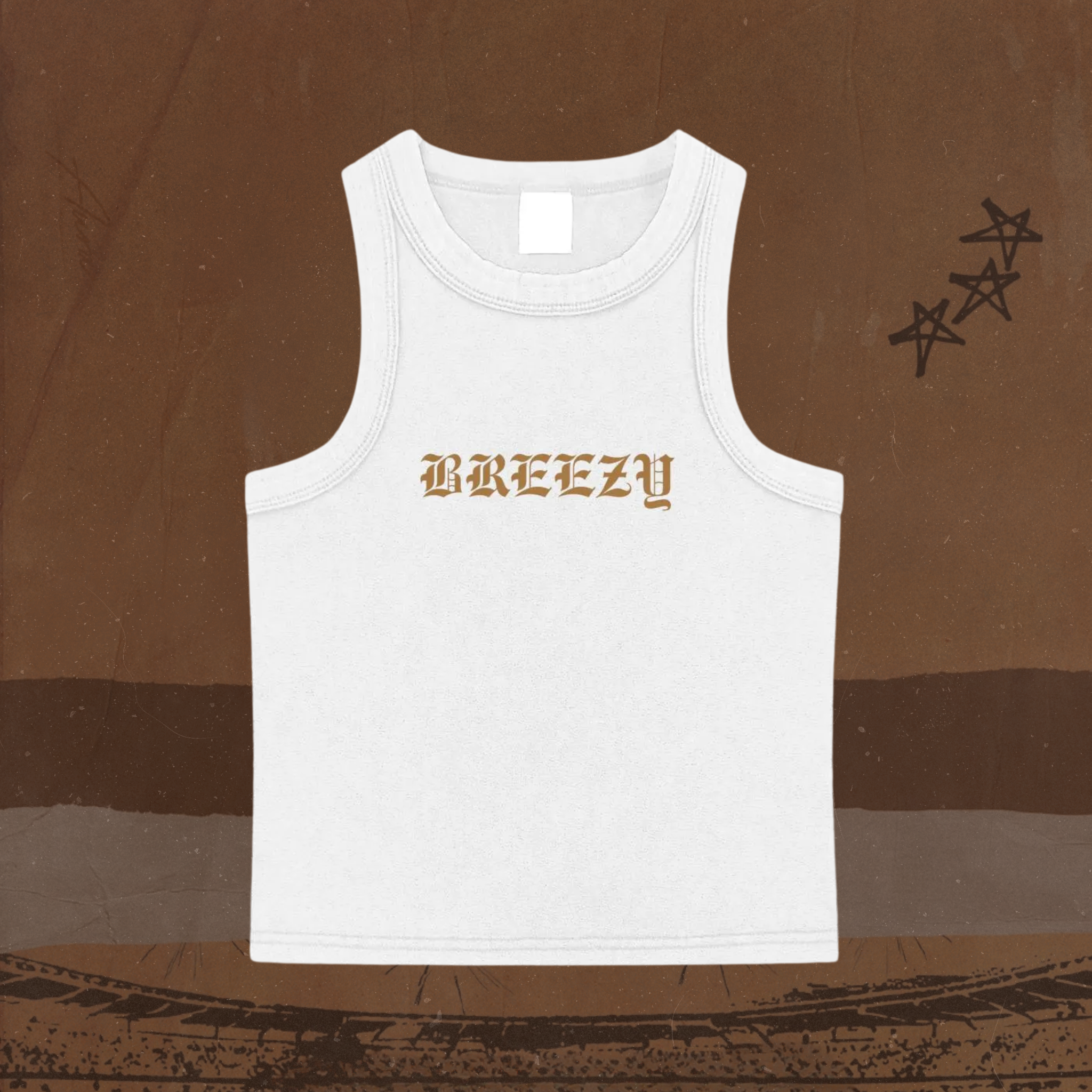 BREEZY Inspired Washed Tank Top