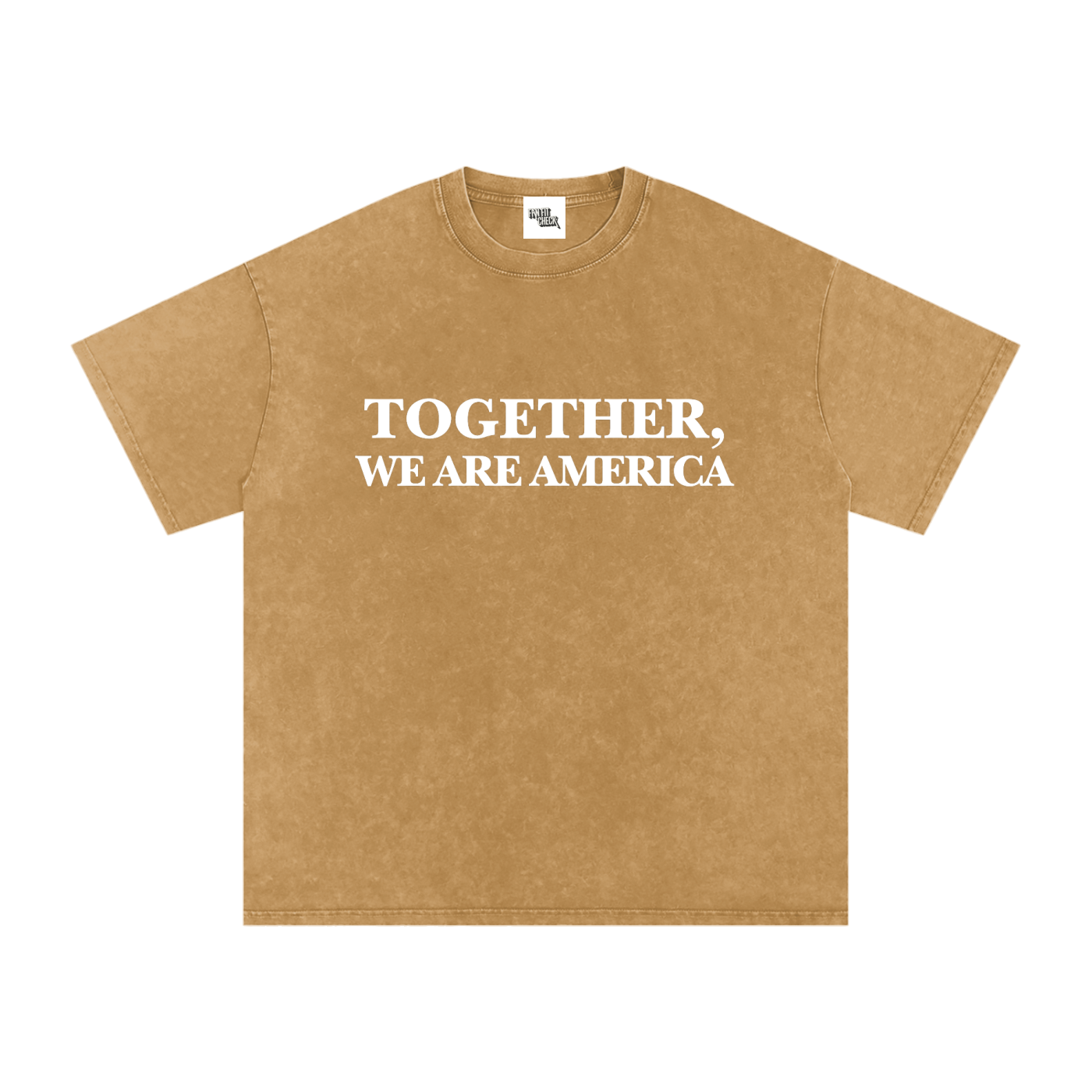 TOGETHER, WE ARE AMERICA - Washed Oversized T-Shirt