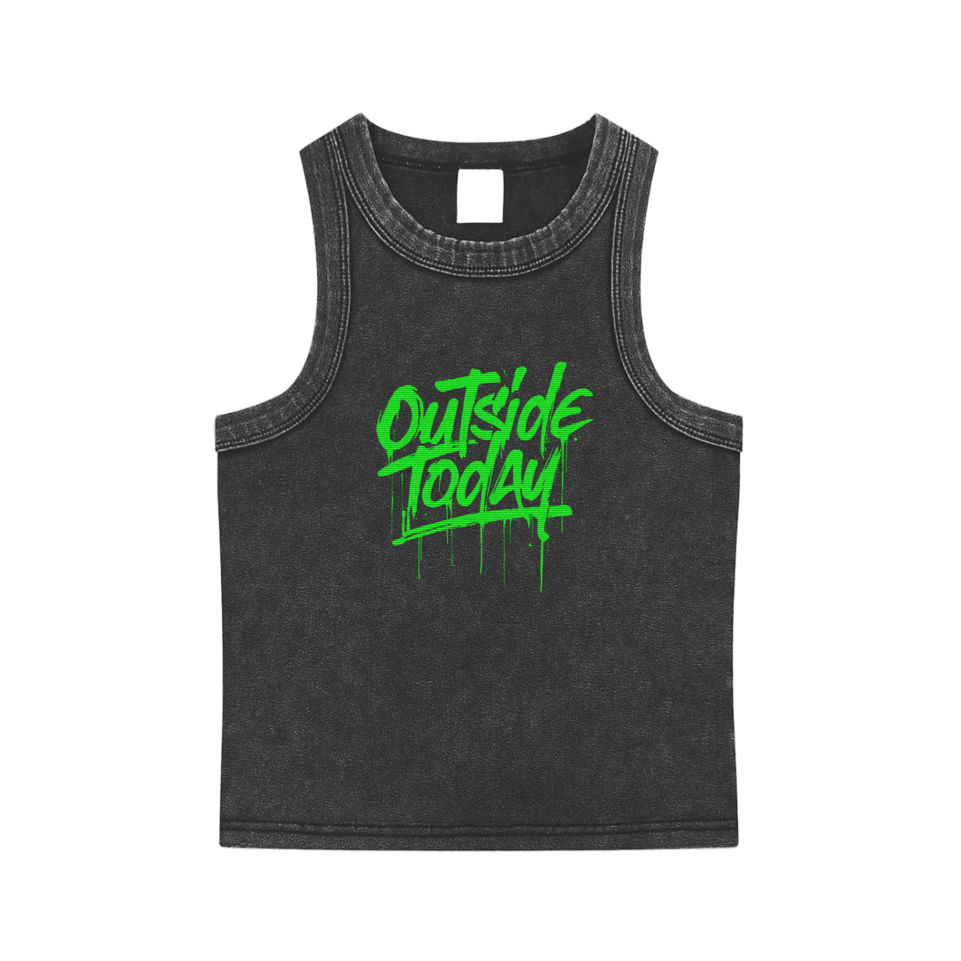 YB Inspired Washed Cropped Tank Top