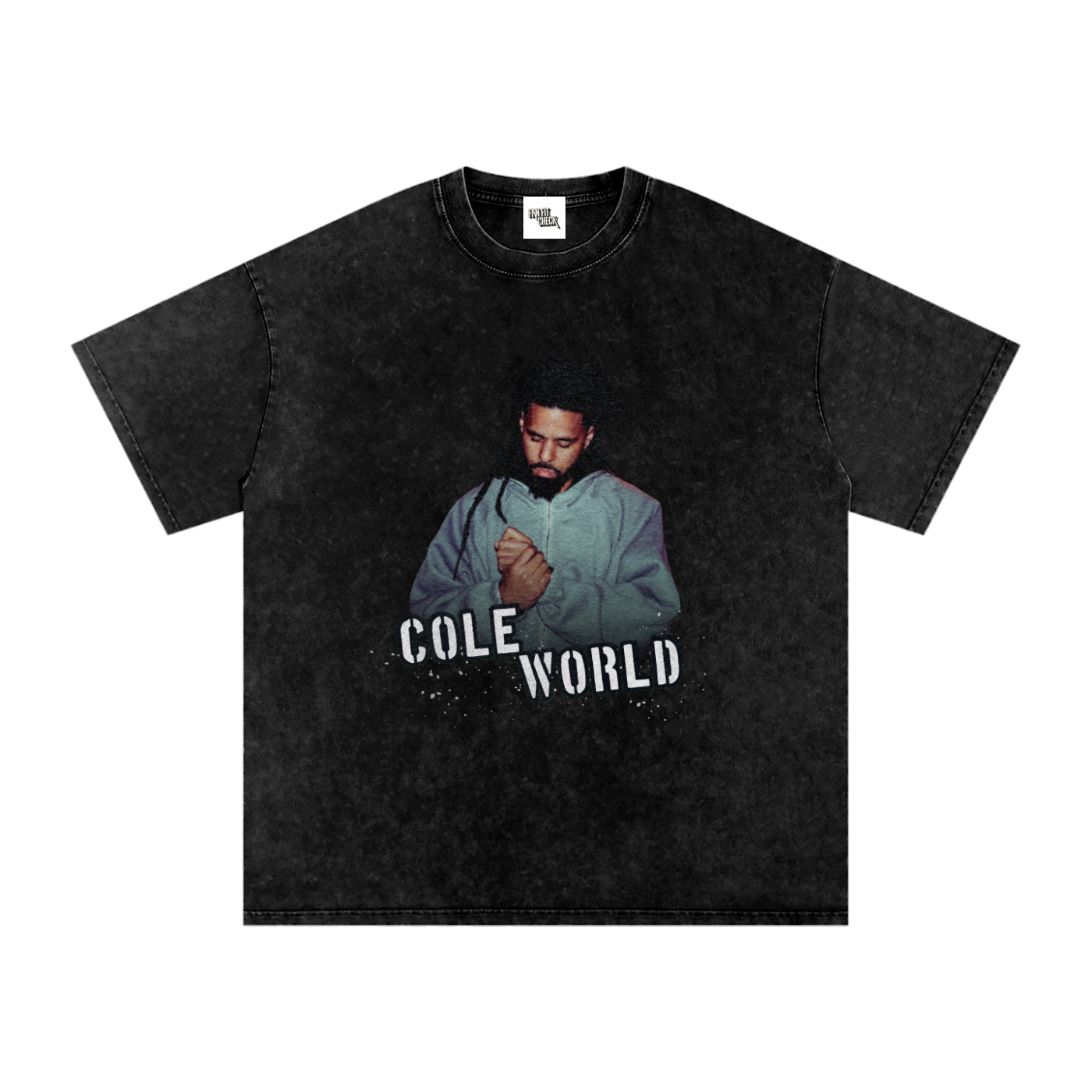 J Cole Inspired Cole World Washed T-Shirt
