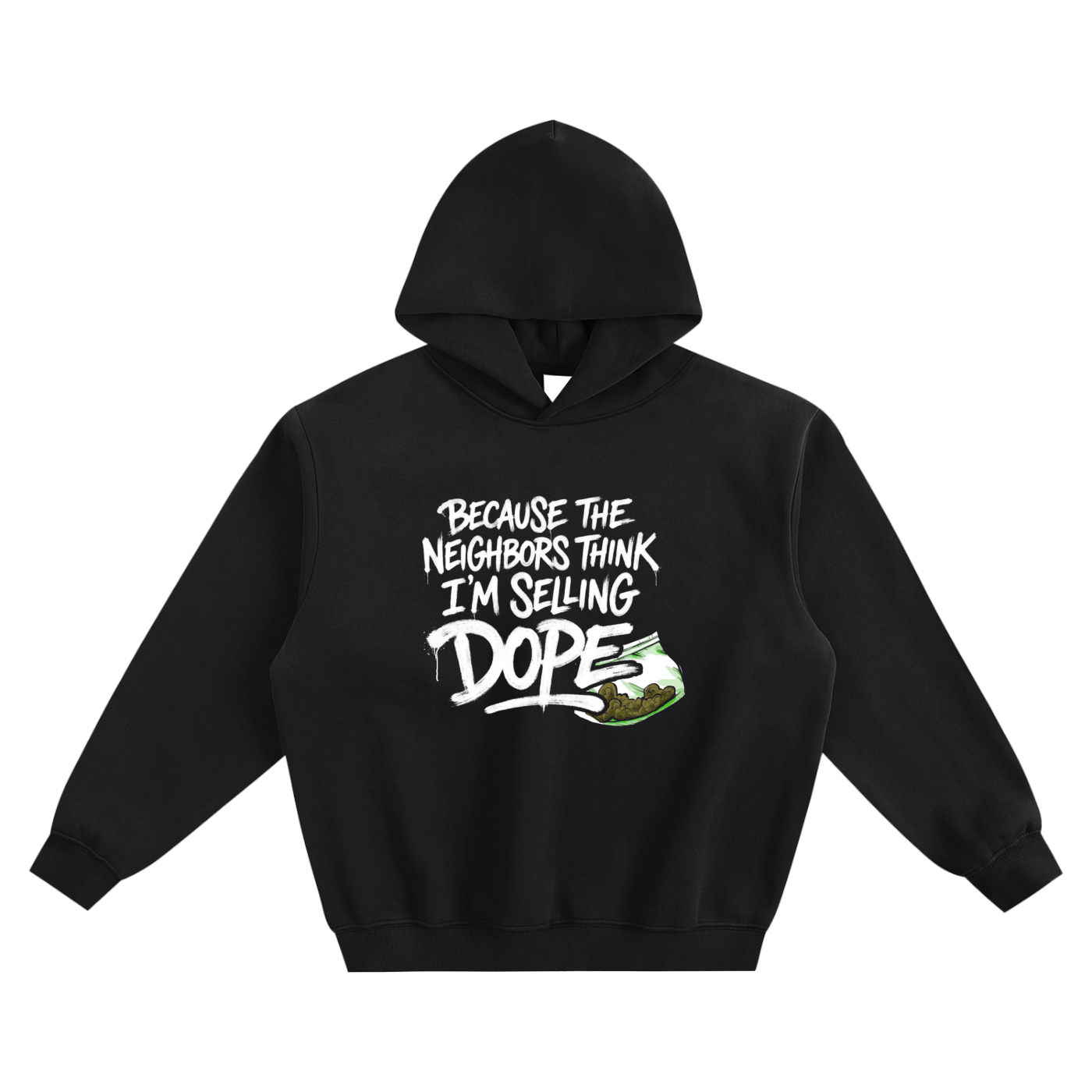 J Cole Inspired Neighbors Fleeced Hoodie
