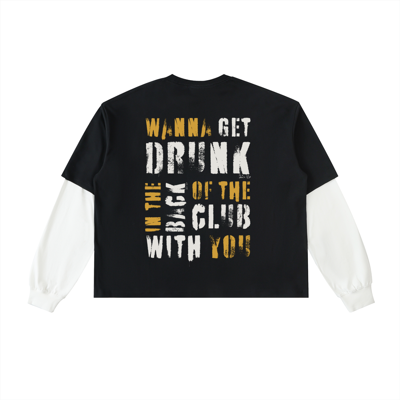 Long Sleeve,T-Shirt,Spring Apparel,Street Wear,Casual Wear,Concert Shirt,KWN,Concert Outfit,Layered T-Shirt,Layered Long Sleeve