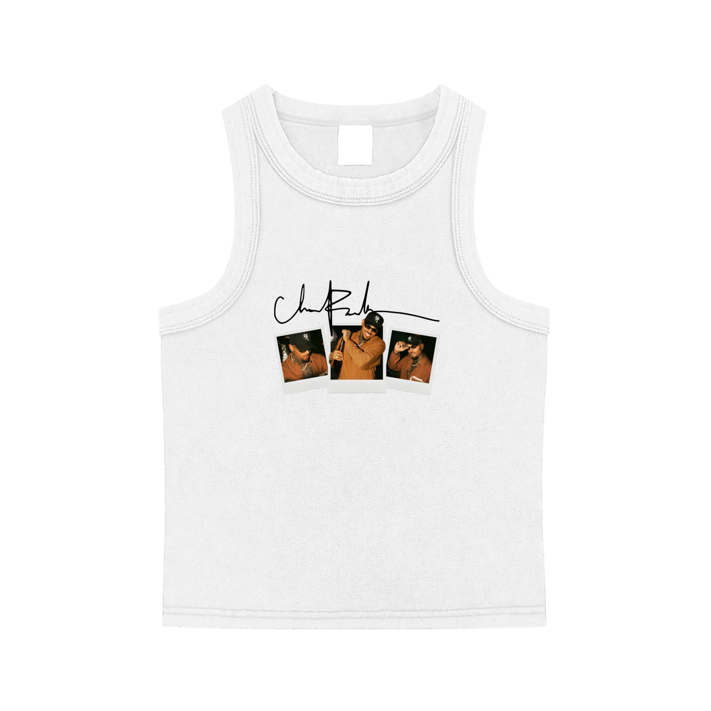 Polaroid Breezy Washed Crop Tank Top