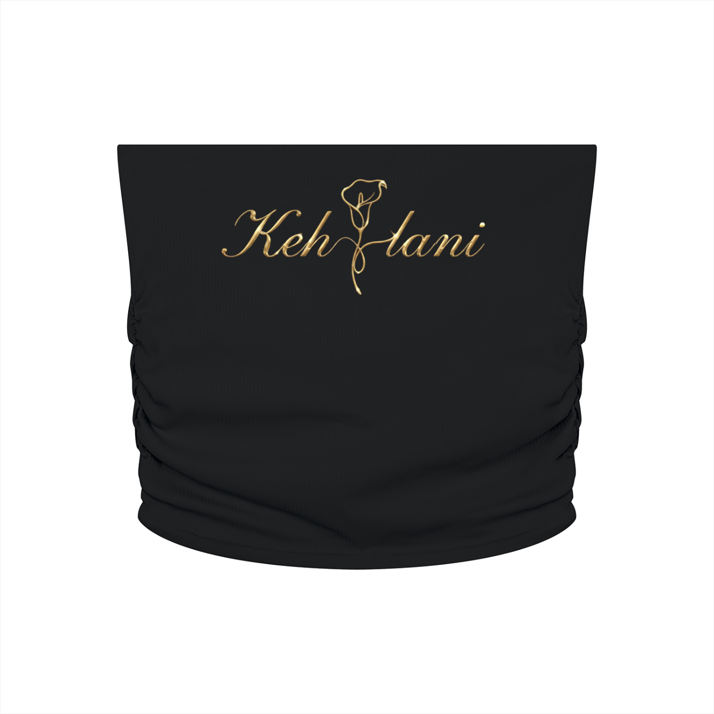 Cursive Kehlani Inspired Ruched Cropped Tube Top