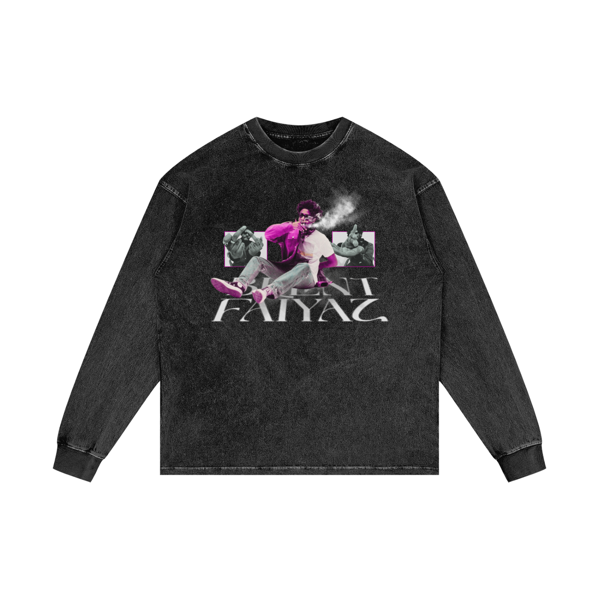 T-Shirt,Long Sleeve,Everyday Wear,Spring Clothing,Street Wear,Acid Wash Longsleeve,Fall Wear,Winter Wear,Unisex Apparel,Casual Wear