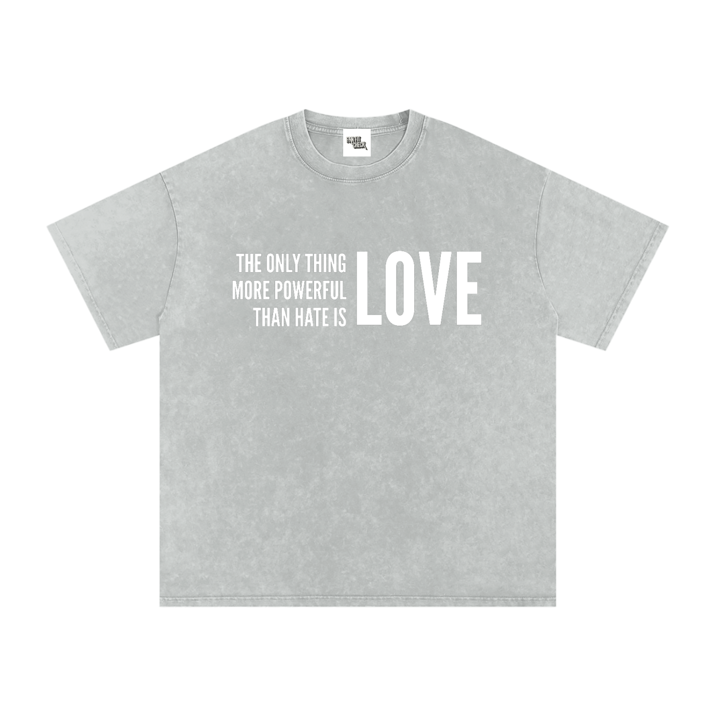 THE POWER OF LOVE - Washed Oversized T-Shirt