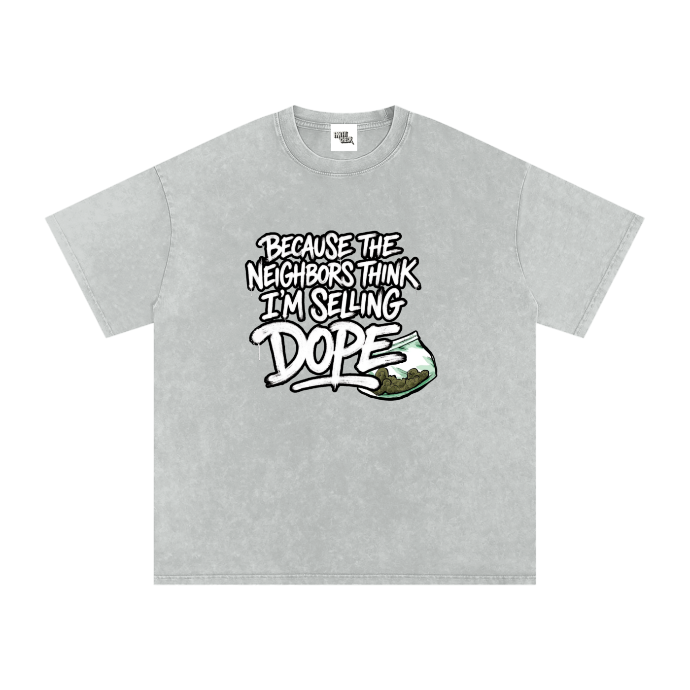 Spray Painted Neighbors J Cole Inspired Washed T-Shirt