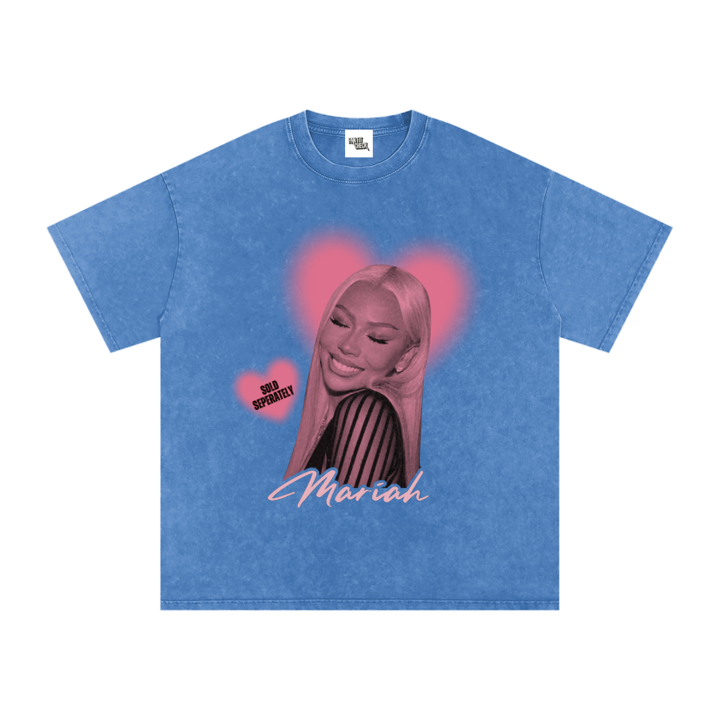 T-Shirt,Mariah the Scientist,Hearts Sold Separately,Oversized,Washed Tee,Conert Wear,Street Wear,Everyday Wear,Graphic Tee,Spring Wear