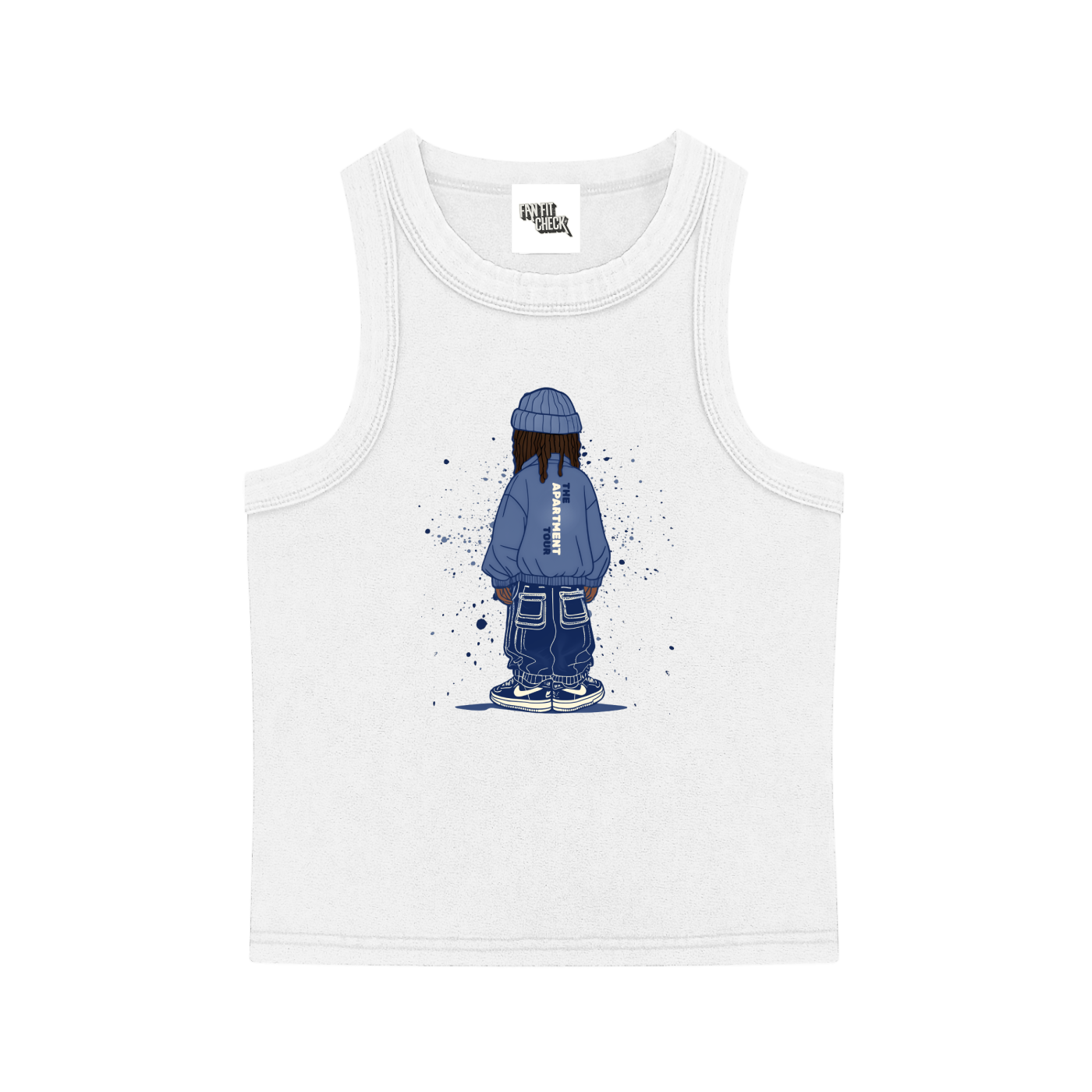 Jordan Ward Cartoon Crop Top Tank