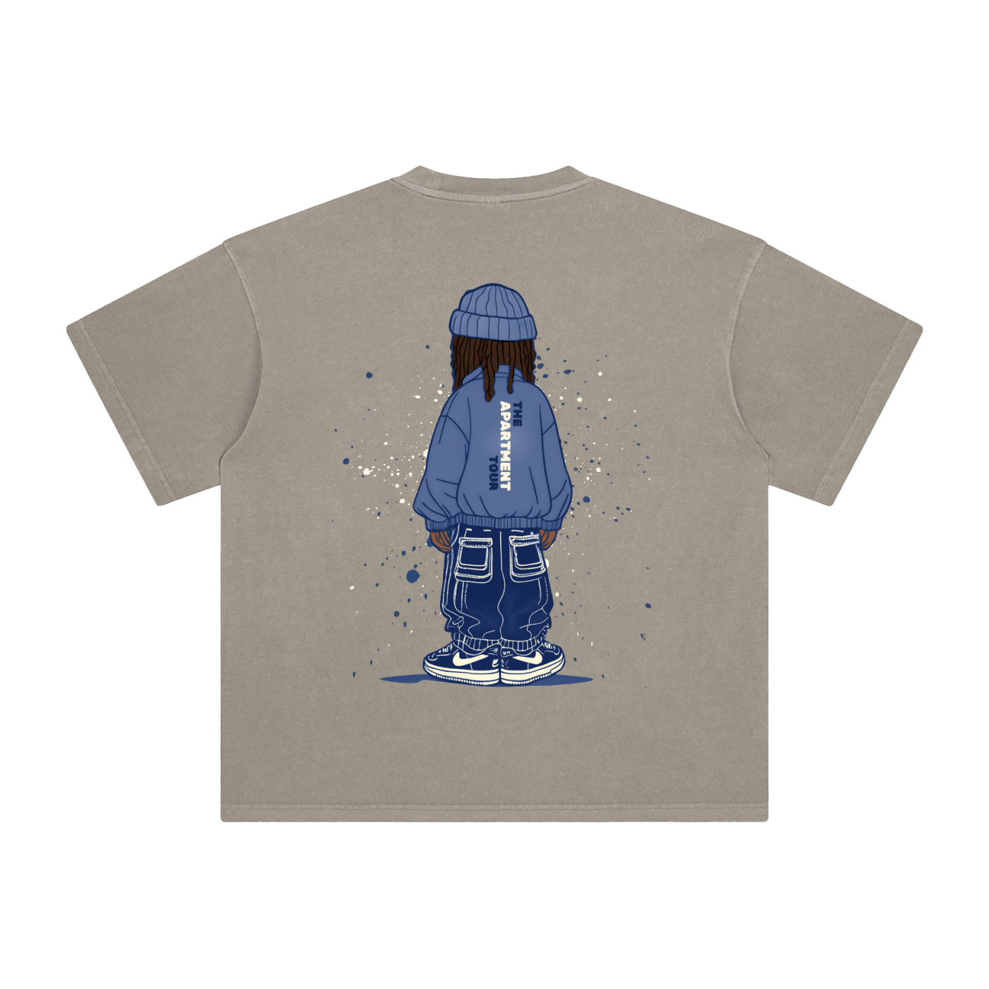 Jordan Ward Inspired Cartoon Enzyme Washed T-Shirt
