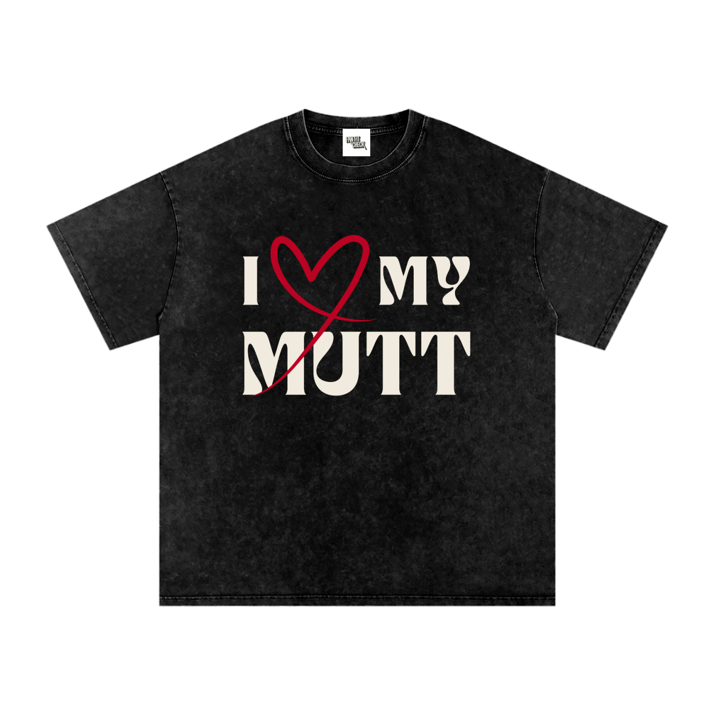 I ❤️ MY MUTT WASHED OVERSIZED T-SHIRT