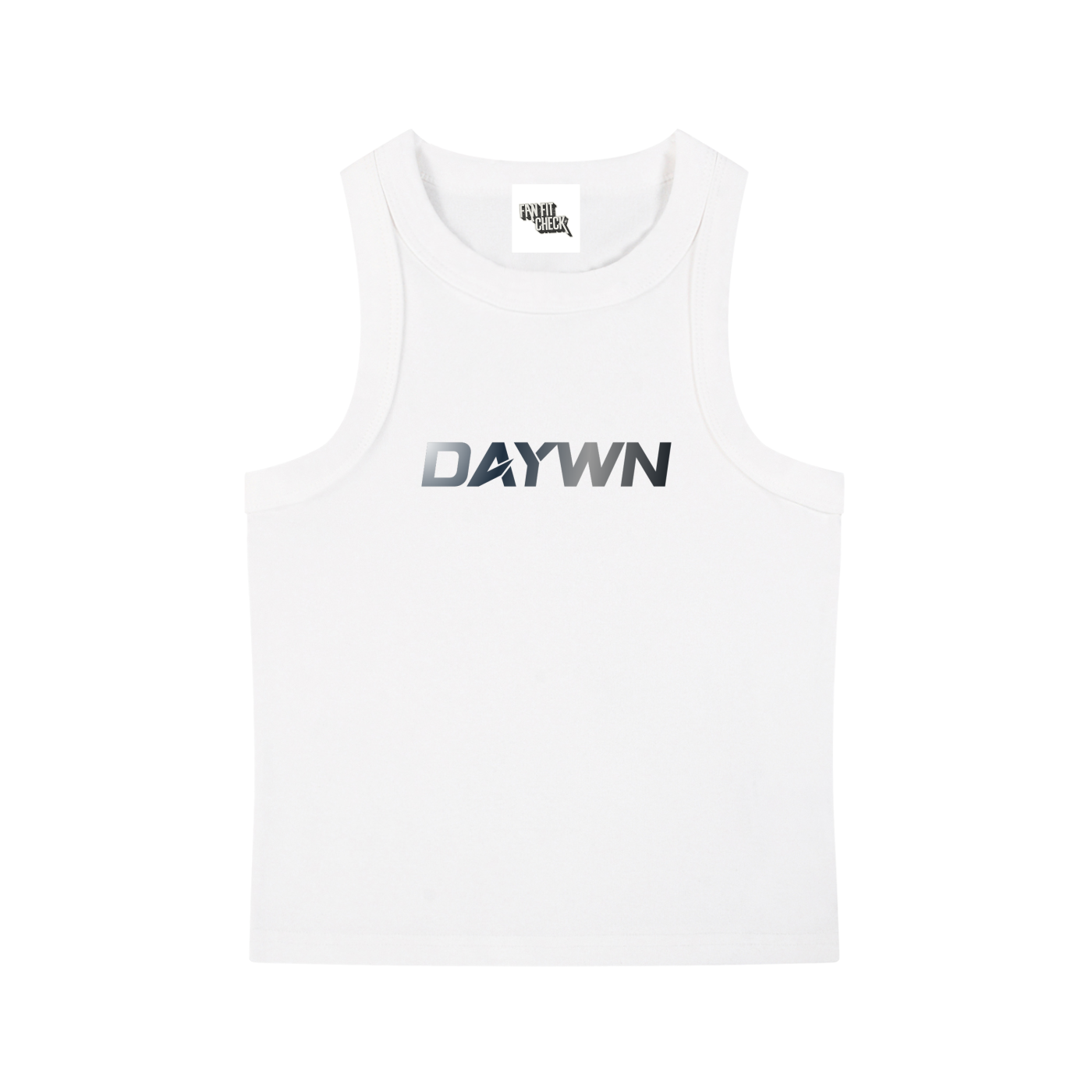 DAYWN Blue Grey Gradient Inspired Crop Tank Top