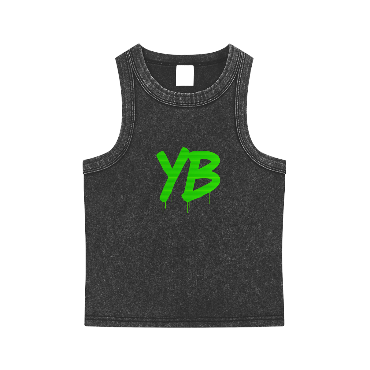 YB Inspired Washed Cropped Tank Top